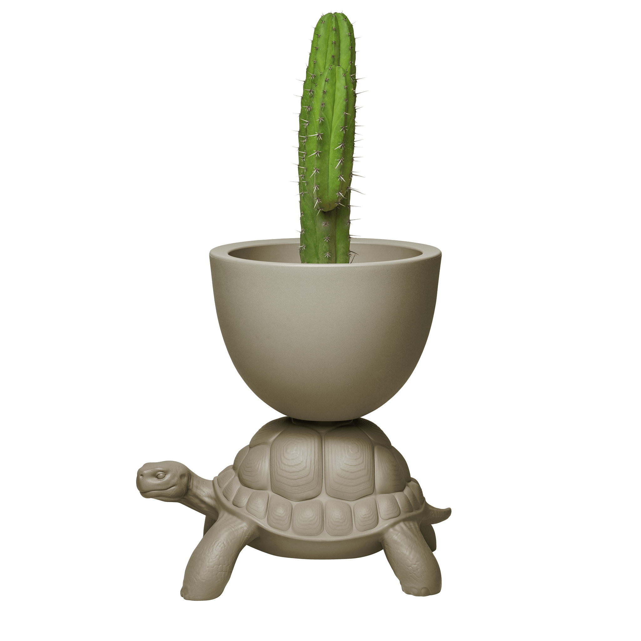 Doniczka TURTLE CARRY szary Qeeboo Eye on Design