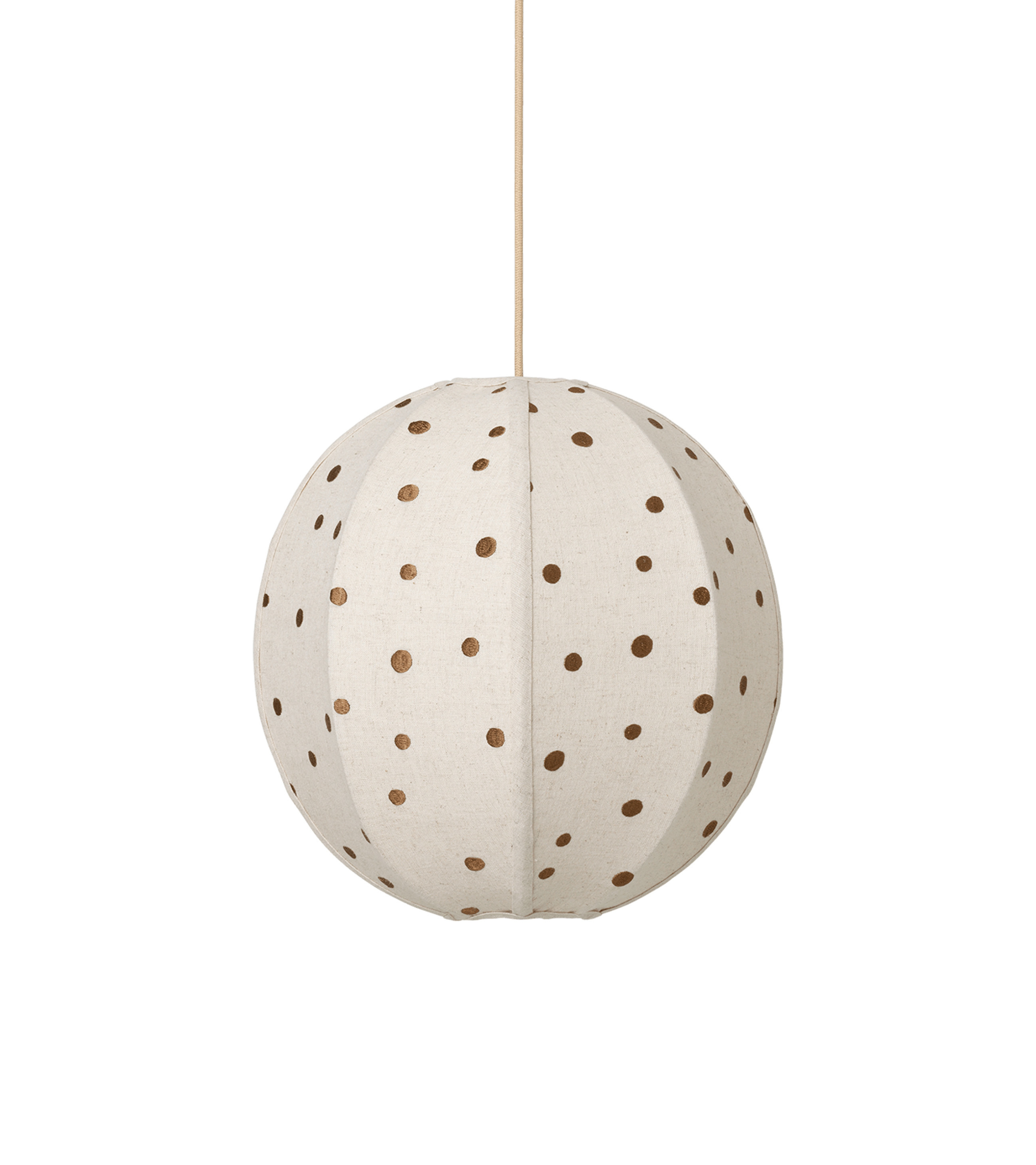DOTS TEXTILE Lampenschirm hellbeige