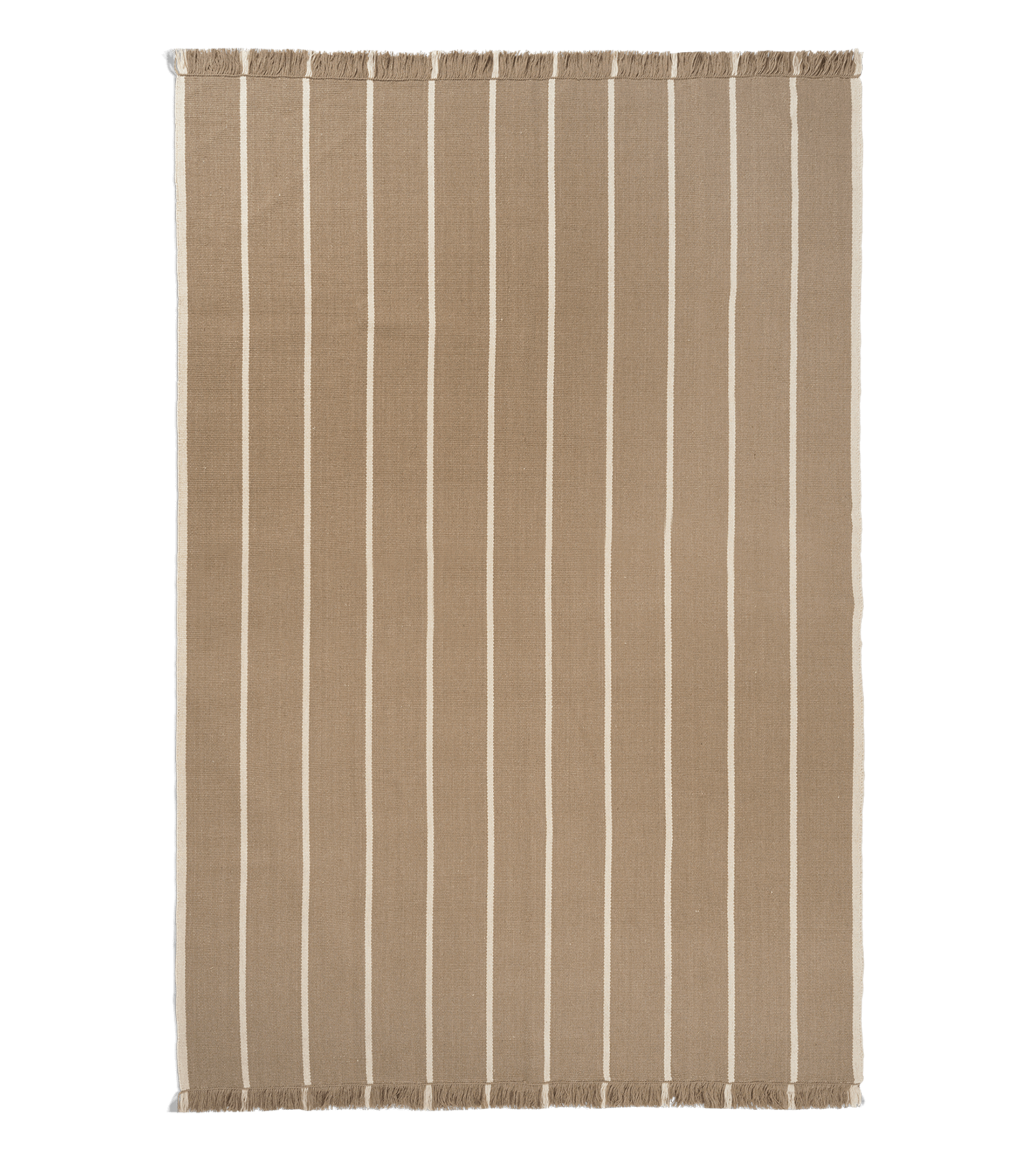 CALM KELIM Teppich Karamell mit Beige