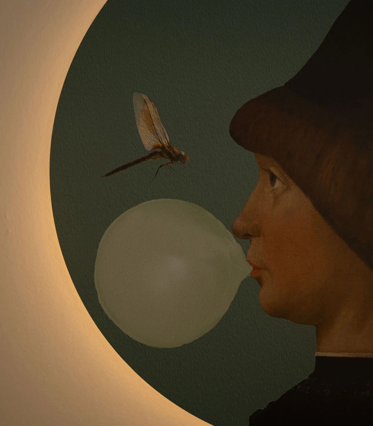 Wandleuchte DOTS LIGHTING - JUNGE UND LIBELLE grün