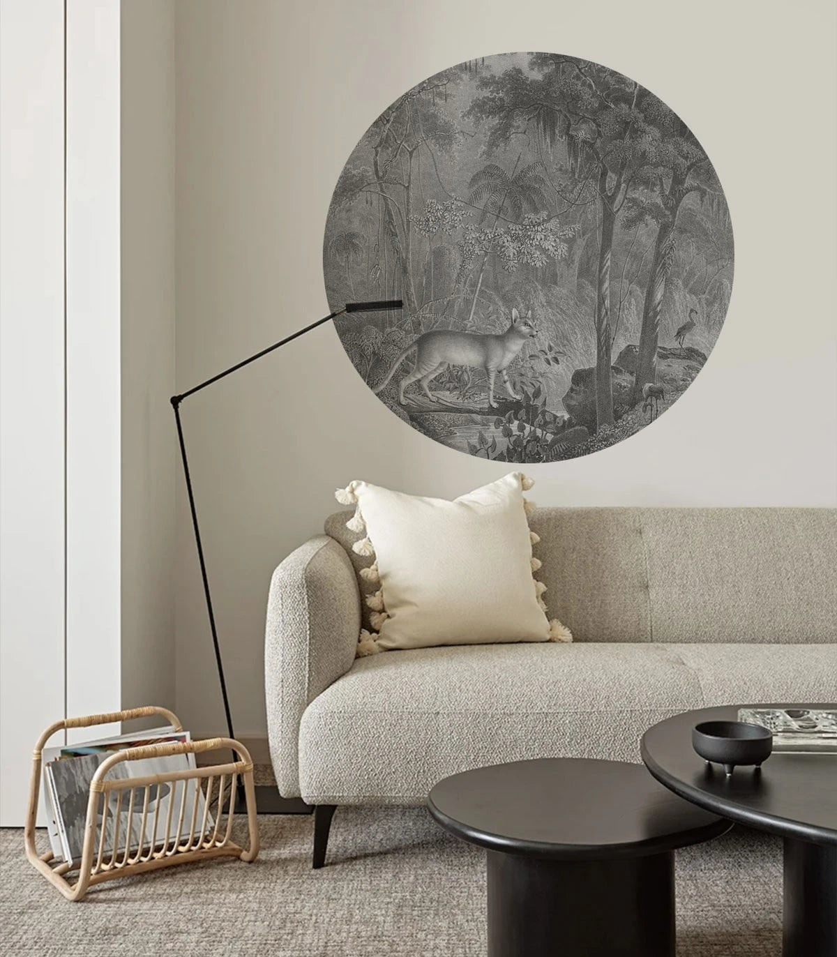 Wall Lamp DOTS LIGHTING - JUNGLE CAT gray