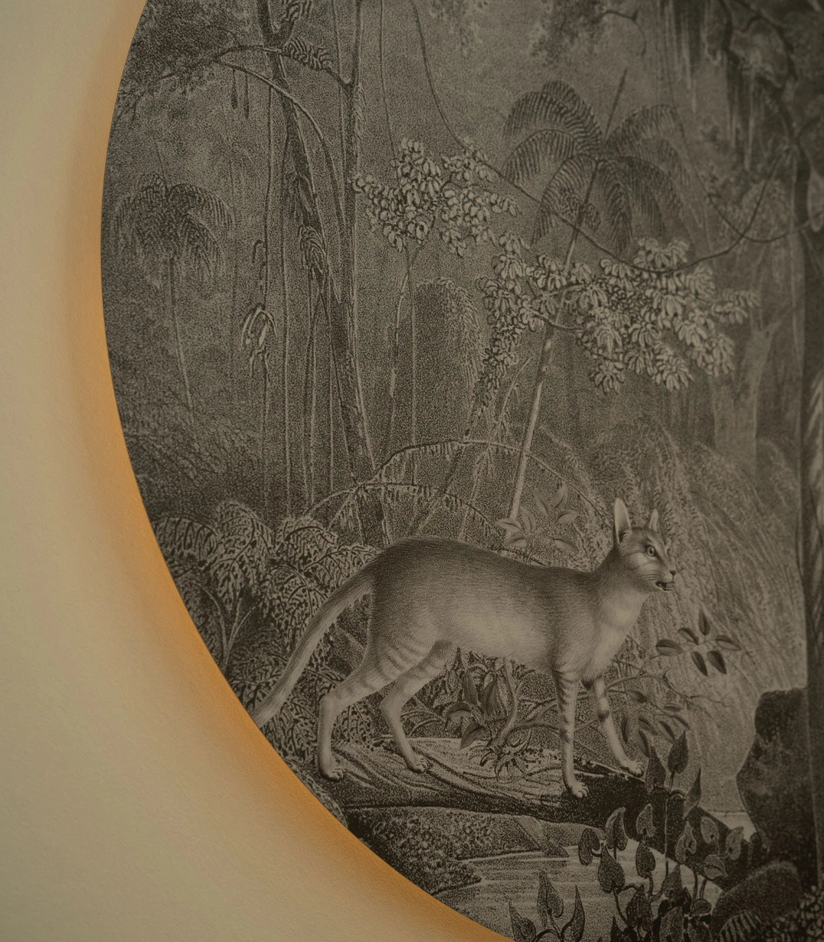 Wall Lamp DOTS LIGHTING - JUNGLE CAT gray