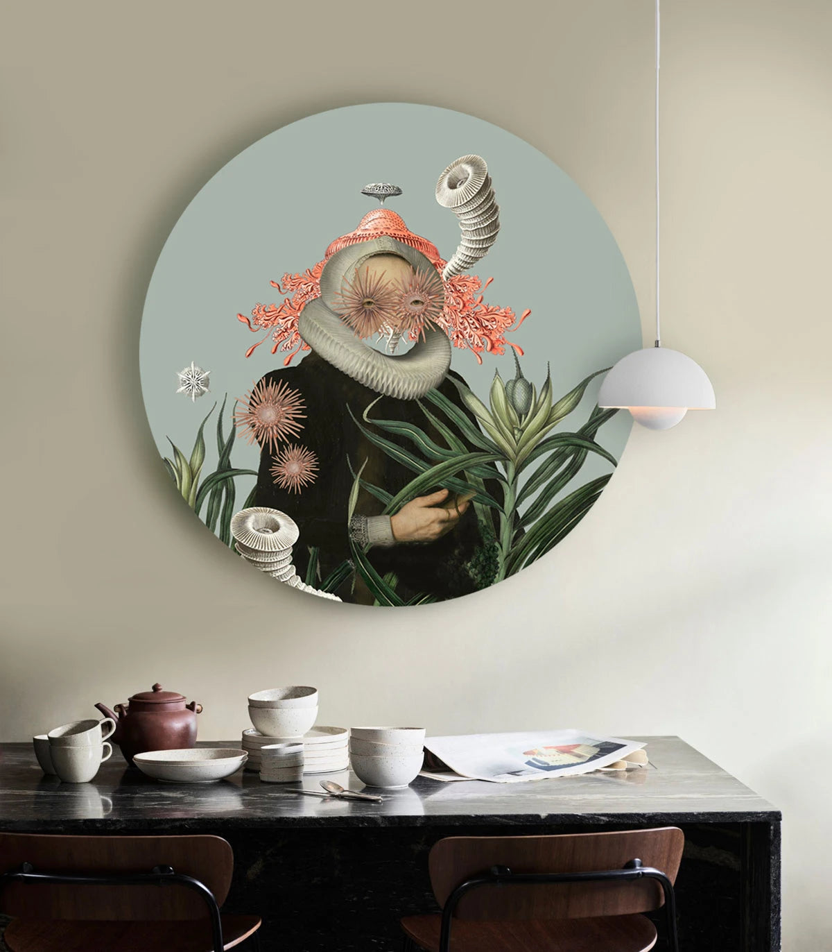 Wall Lamp DOTS LIGHTING - LADY MEDUSA blue