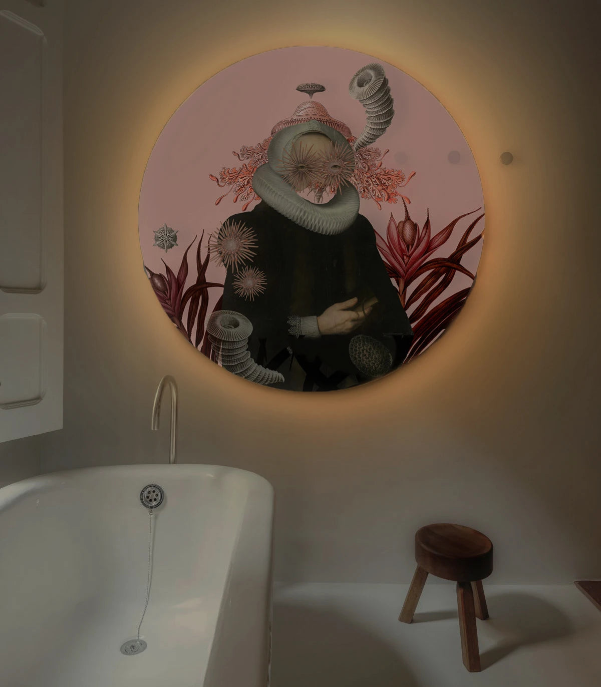 Wandleuchte DOTS LIGHTING - LADY MEDUSA rosa