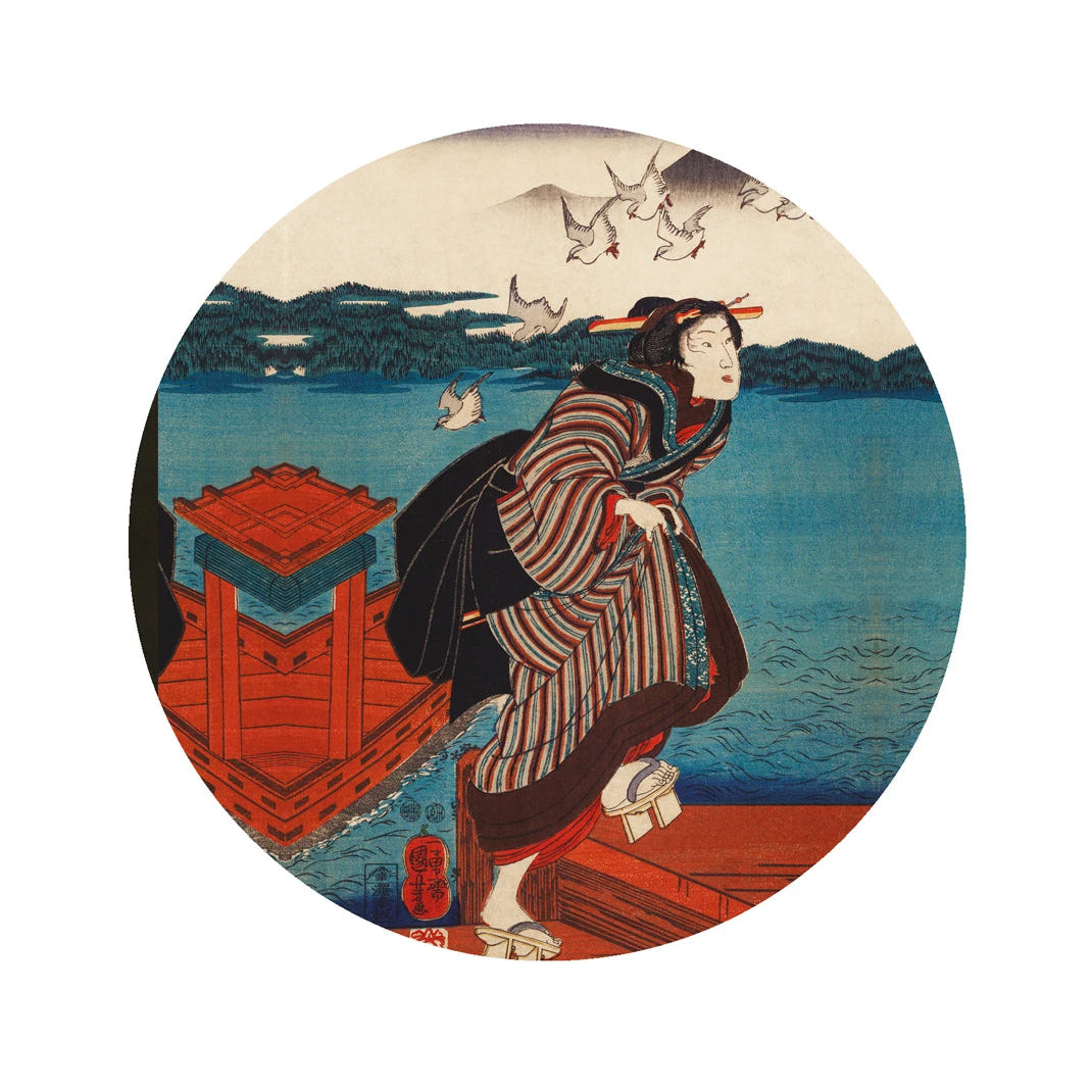 Wall Lamp DOTS LIGHTING - THE RED DEPARTURE blue with beige