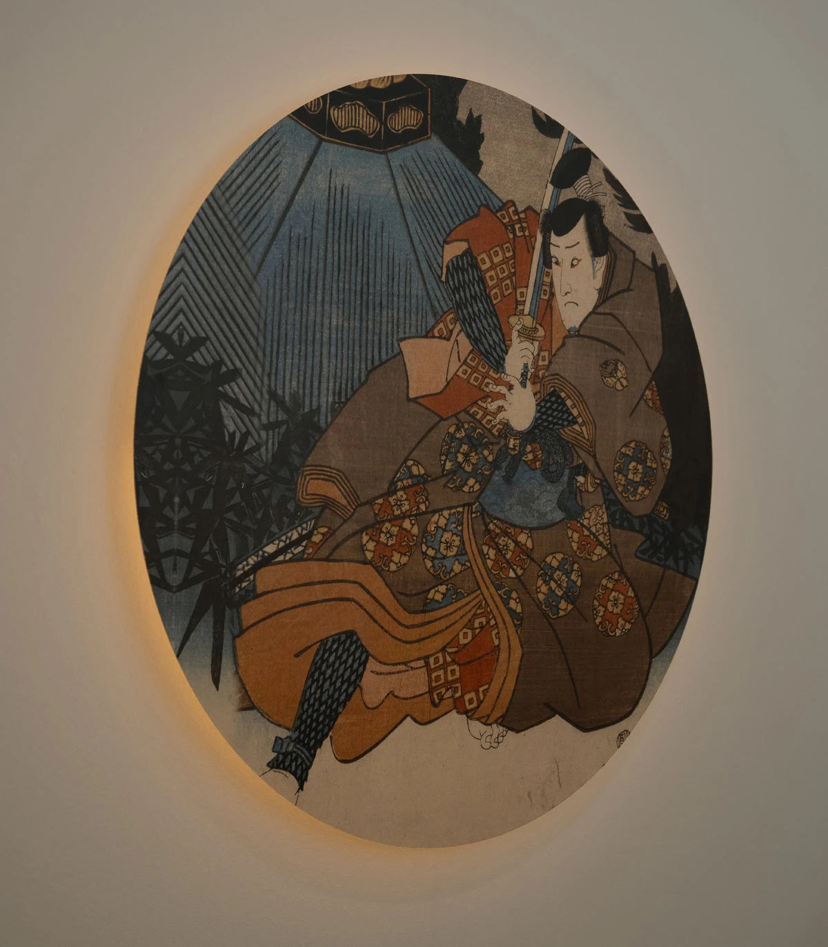 Wall lamp DOTS LIGHTING - WARRIOR ETHOS beige with blue