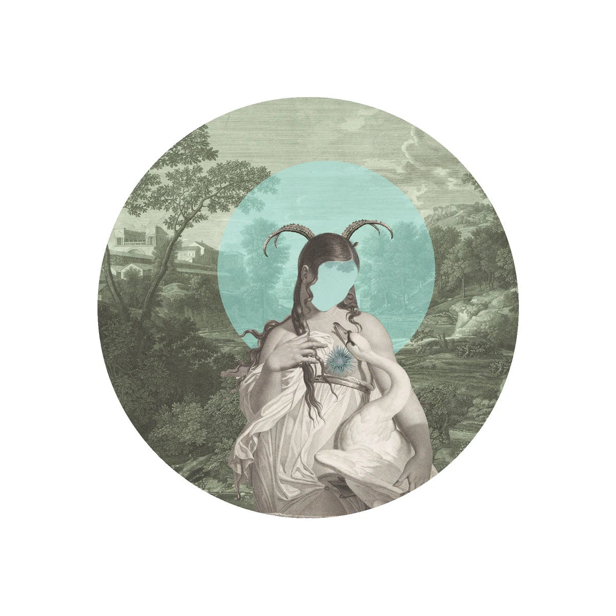 Wall Lamp DOTS LIGHTING - ZODIAC MUSE green