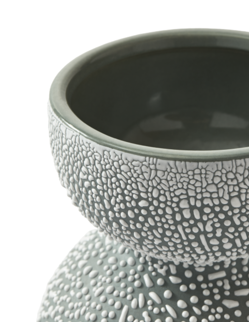 BOOLB DOTS green vase