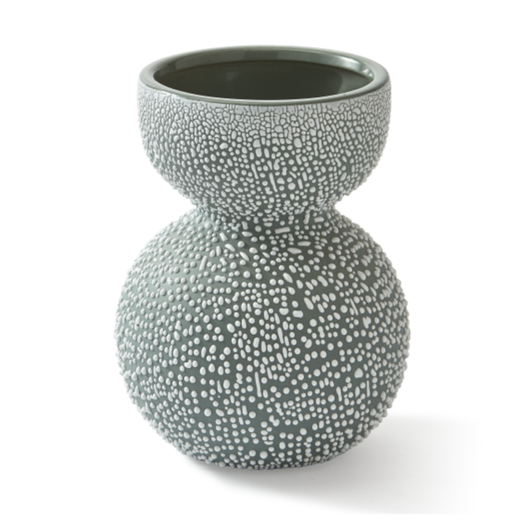 BOOLB DOTS green vase