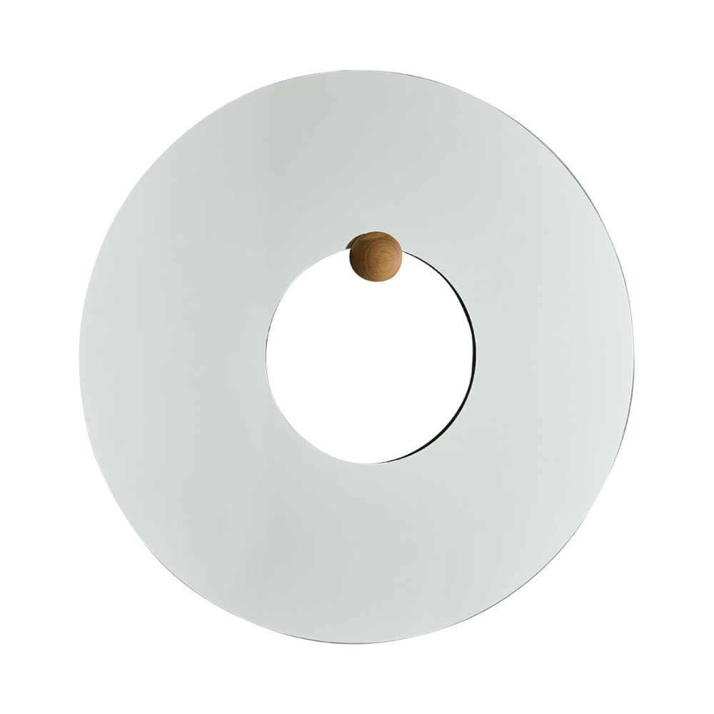 Rundes Lustro CASTELLUM aus Eichenholz