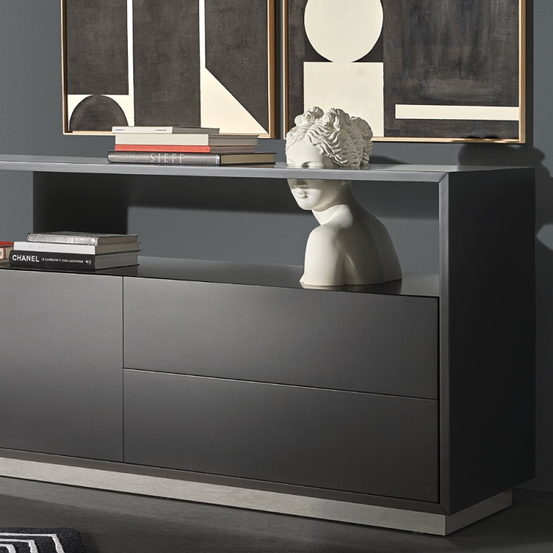 Venus black chest of drawers