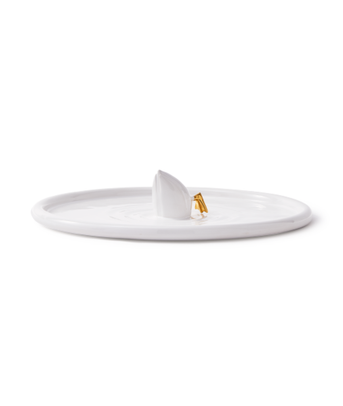 DIVING DUCK white plate