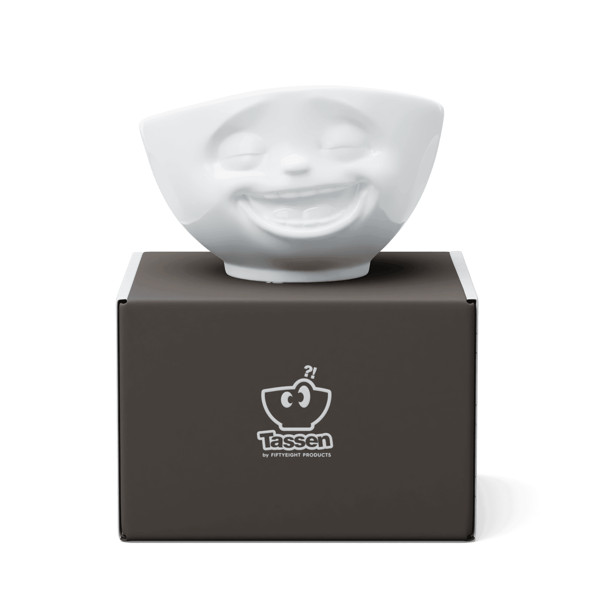 Duża miska LAUGHING biały 58products Eye on Design