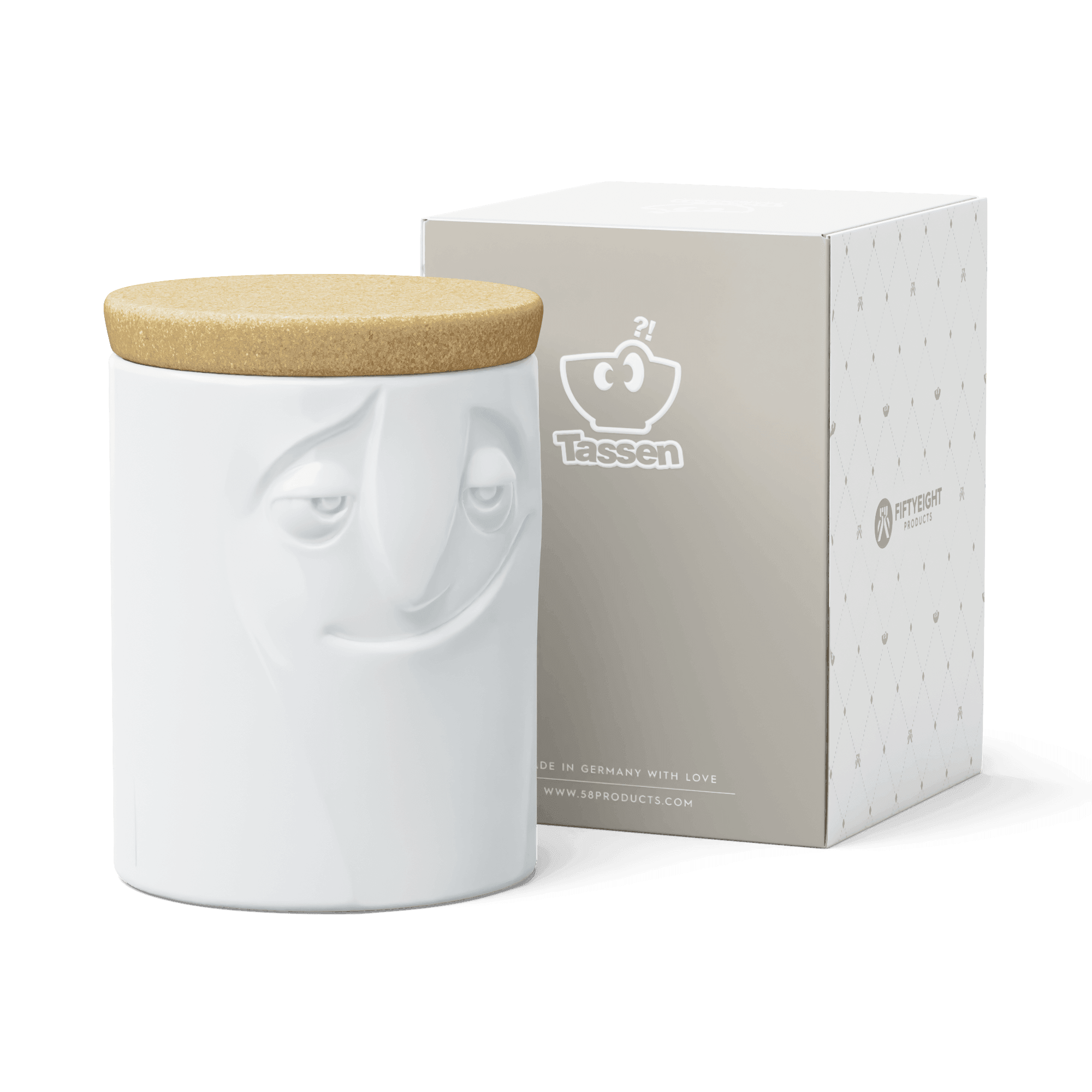 Duży słoik CHARMING biały 58products Eye on Design