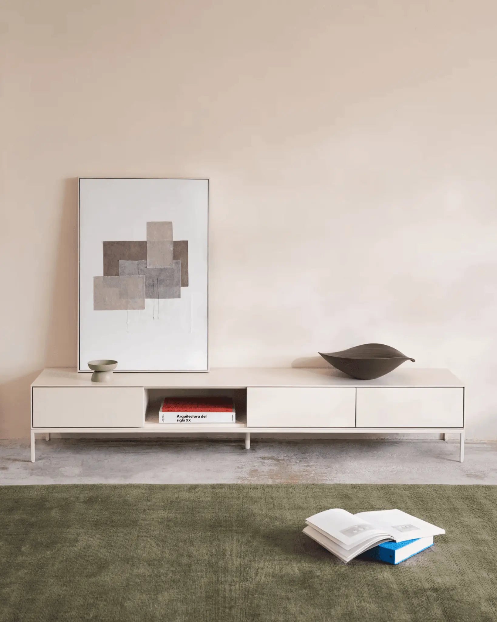 Dywan EMPURIES zielony do salonu – Kave Home