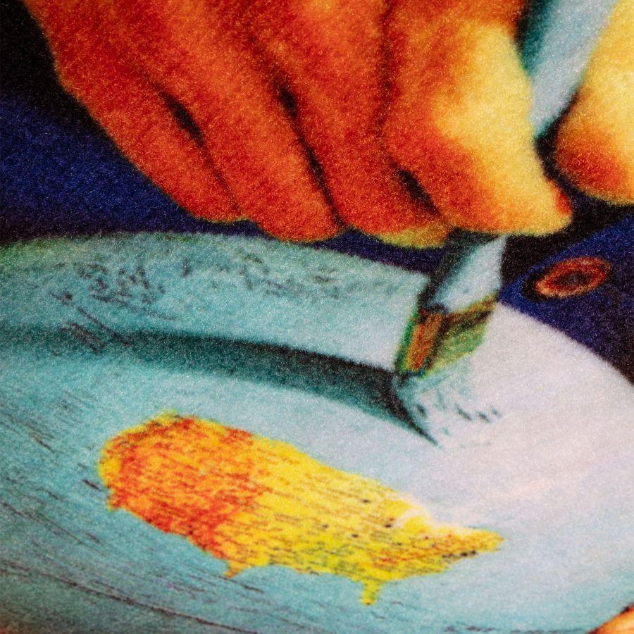 Dywan GLOBE ze złotą ramą Seletti Eye on Design