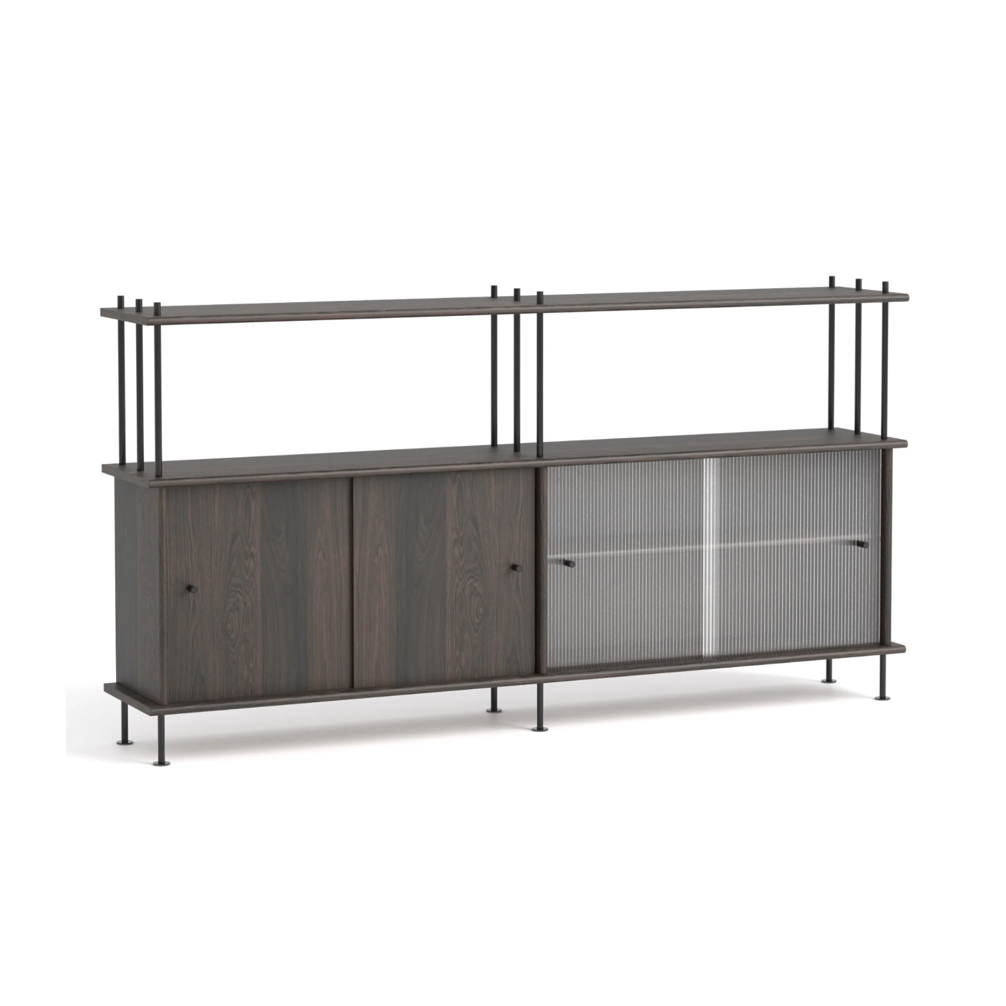 BAVA 200 Schrank aus schwarzem Eichenholz