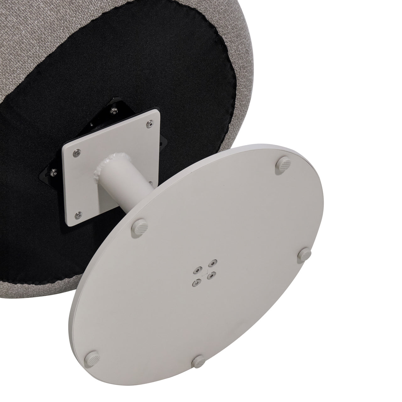 MASON Swivel Outdoor Chair in Gray Beige