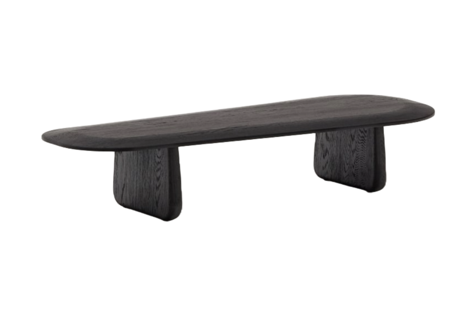 Stolik kawowy PIRITA czarne drewno dębowe – Kave Home