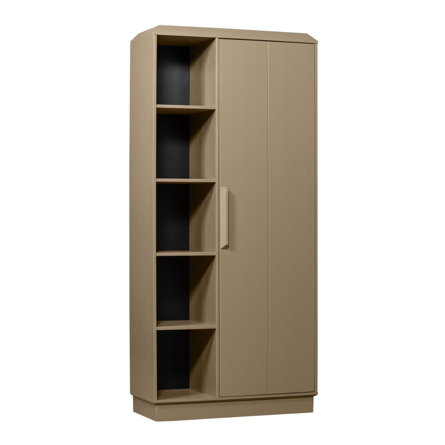 Kleiderschrank mit niedrigen Lowen -Regalen