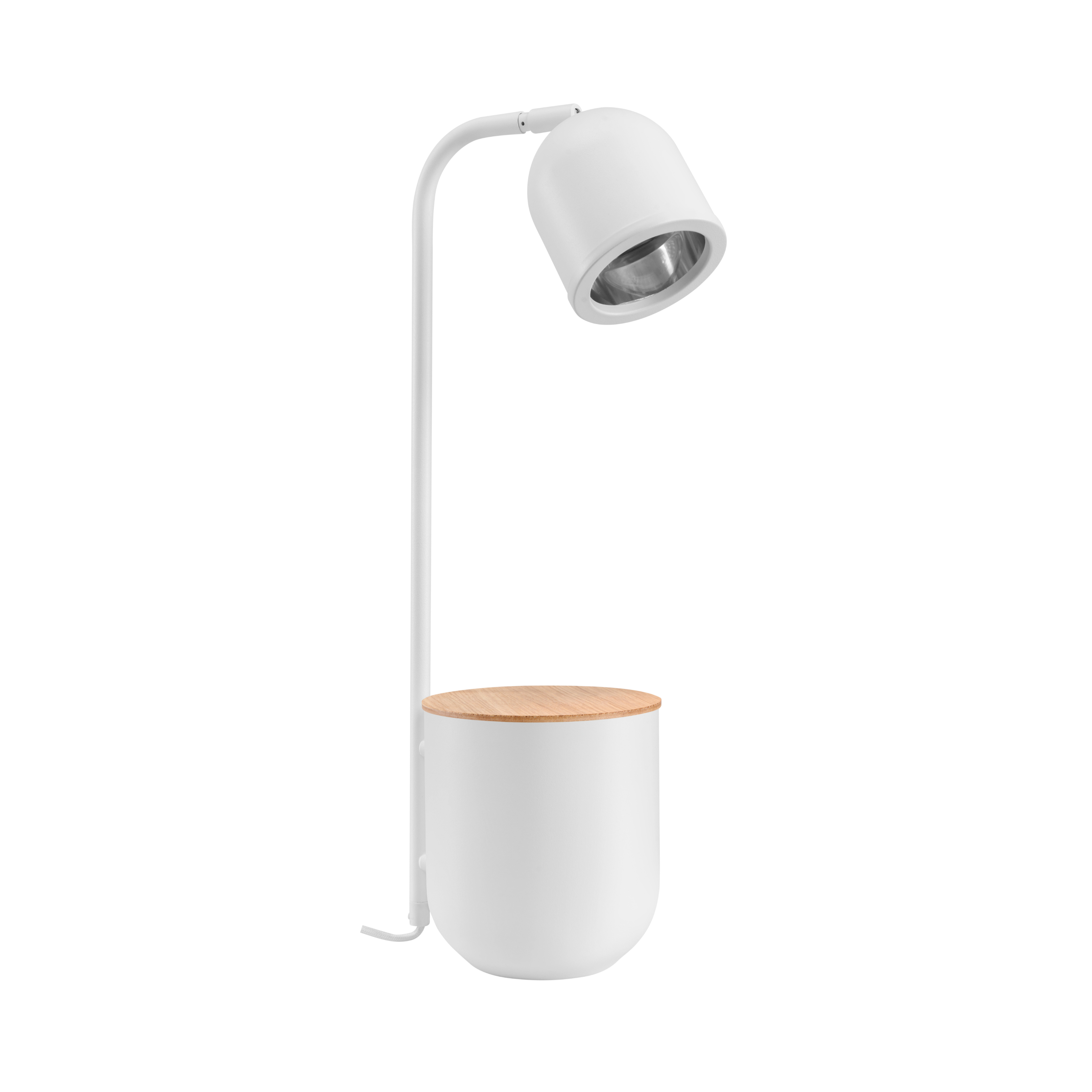 Schreibtischlampe BOTANICA WOOD weiß