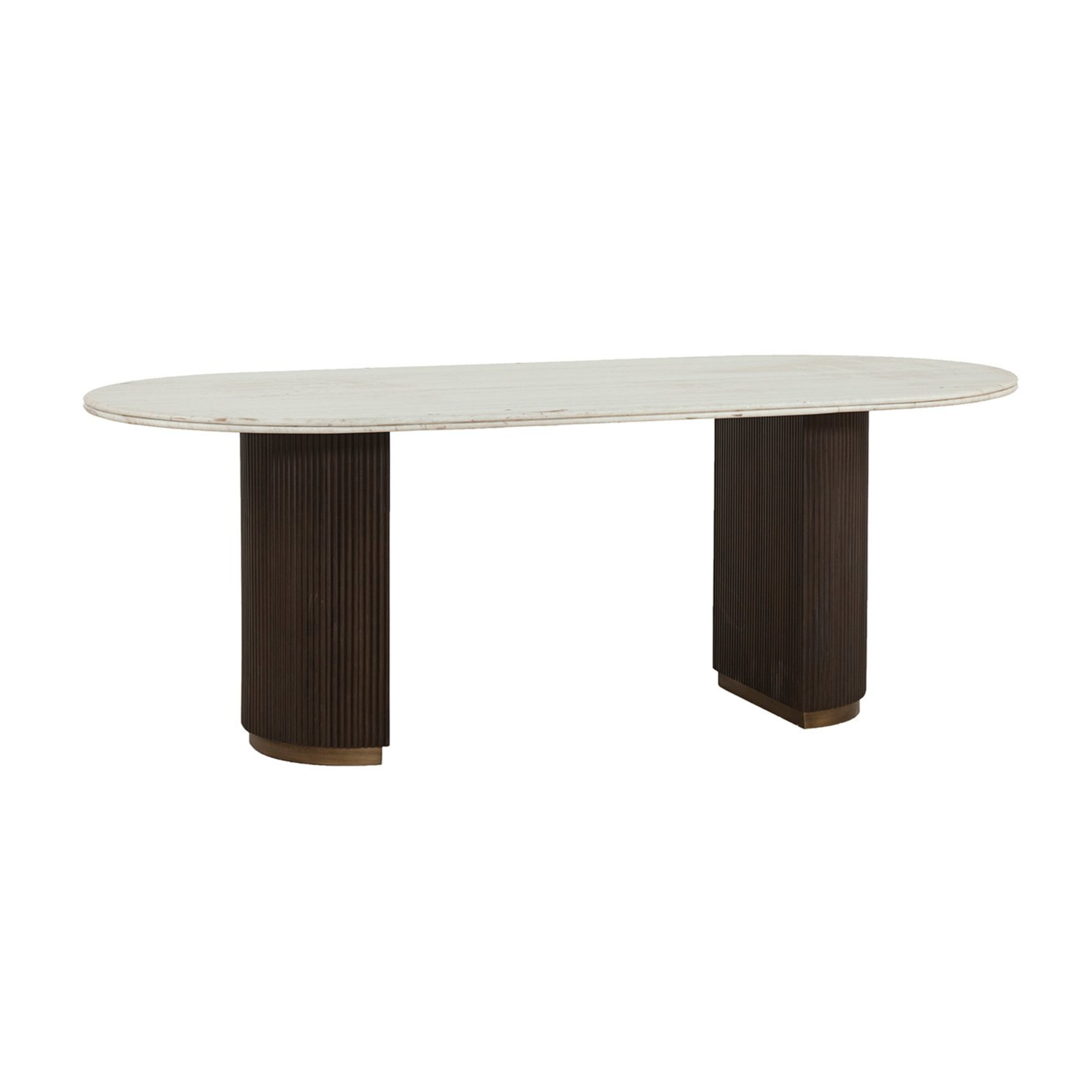 Tisch MAYFIELD weißer Marmor