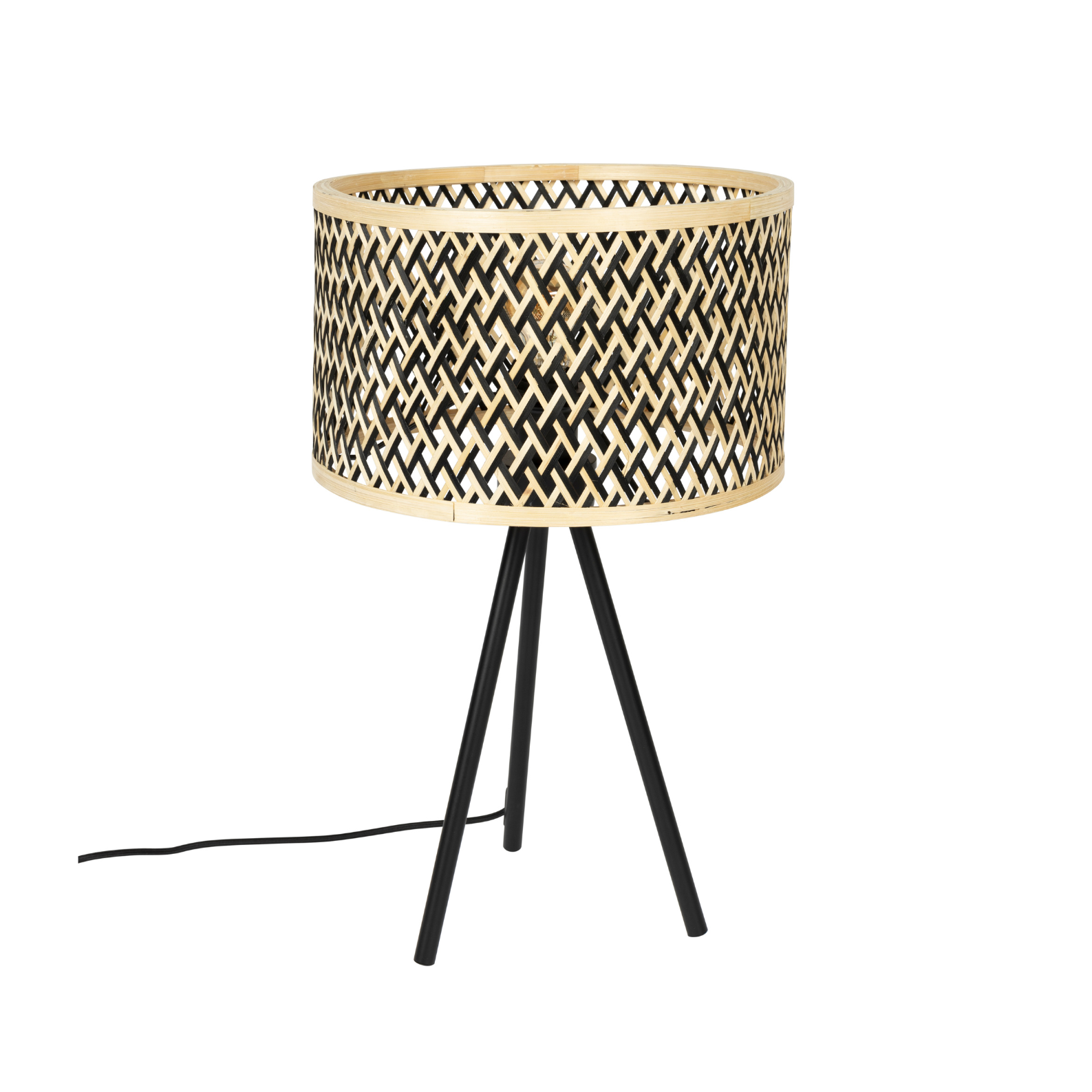 Lampa stołowa ISLA drewno bambusowe – White Label Living