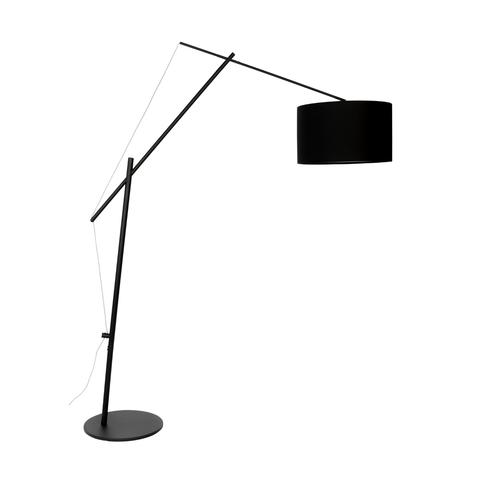 TOKIO black floor lamp with arm