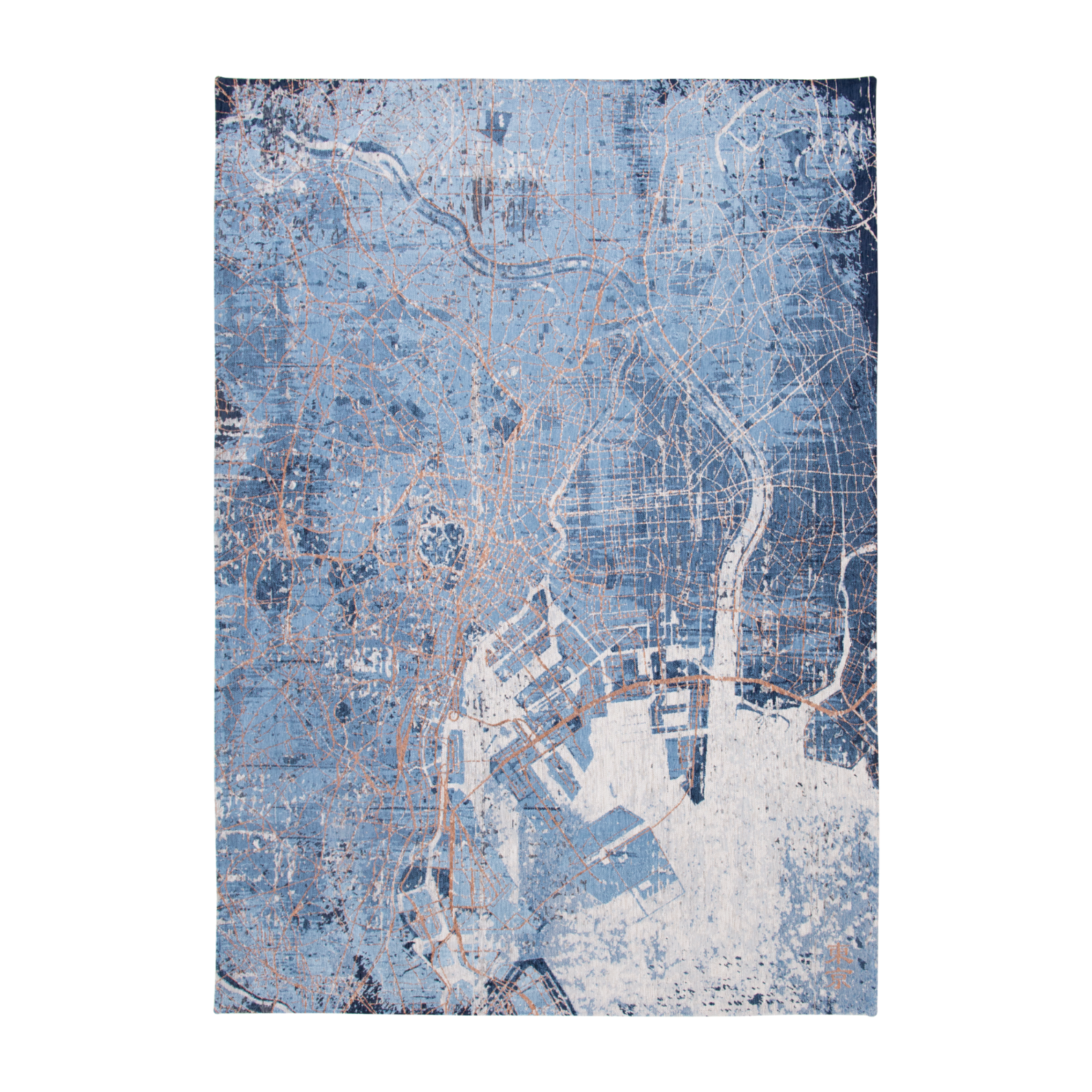 Dywan CITIES TOKYO CONDUCTIVE BLUE niebieski – Louis de Poortere