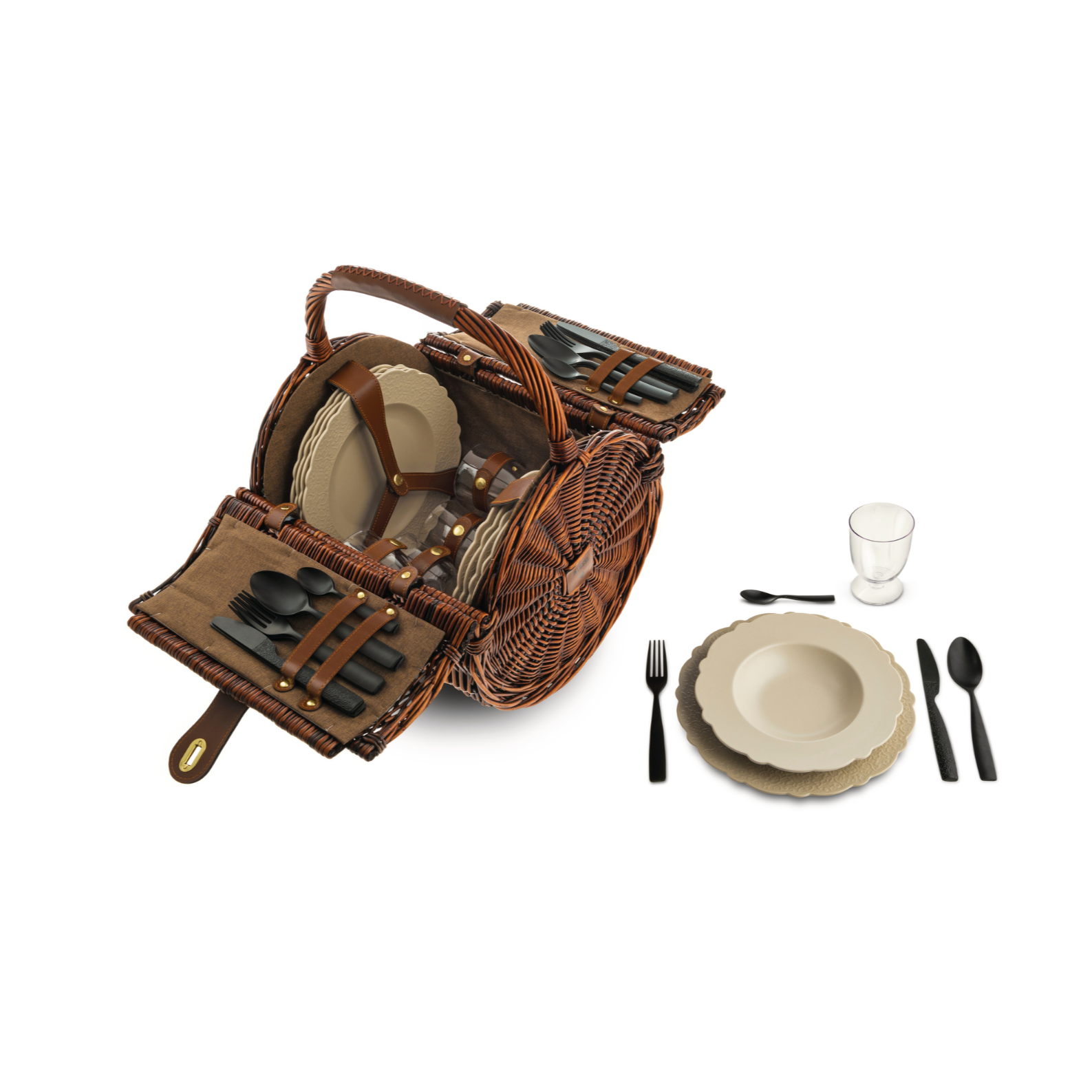 Zestaw piknikowy DRESSED brązowy – Alessi