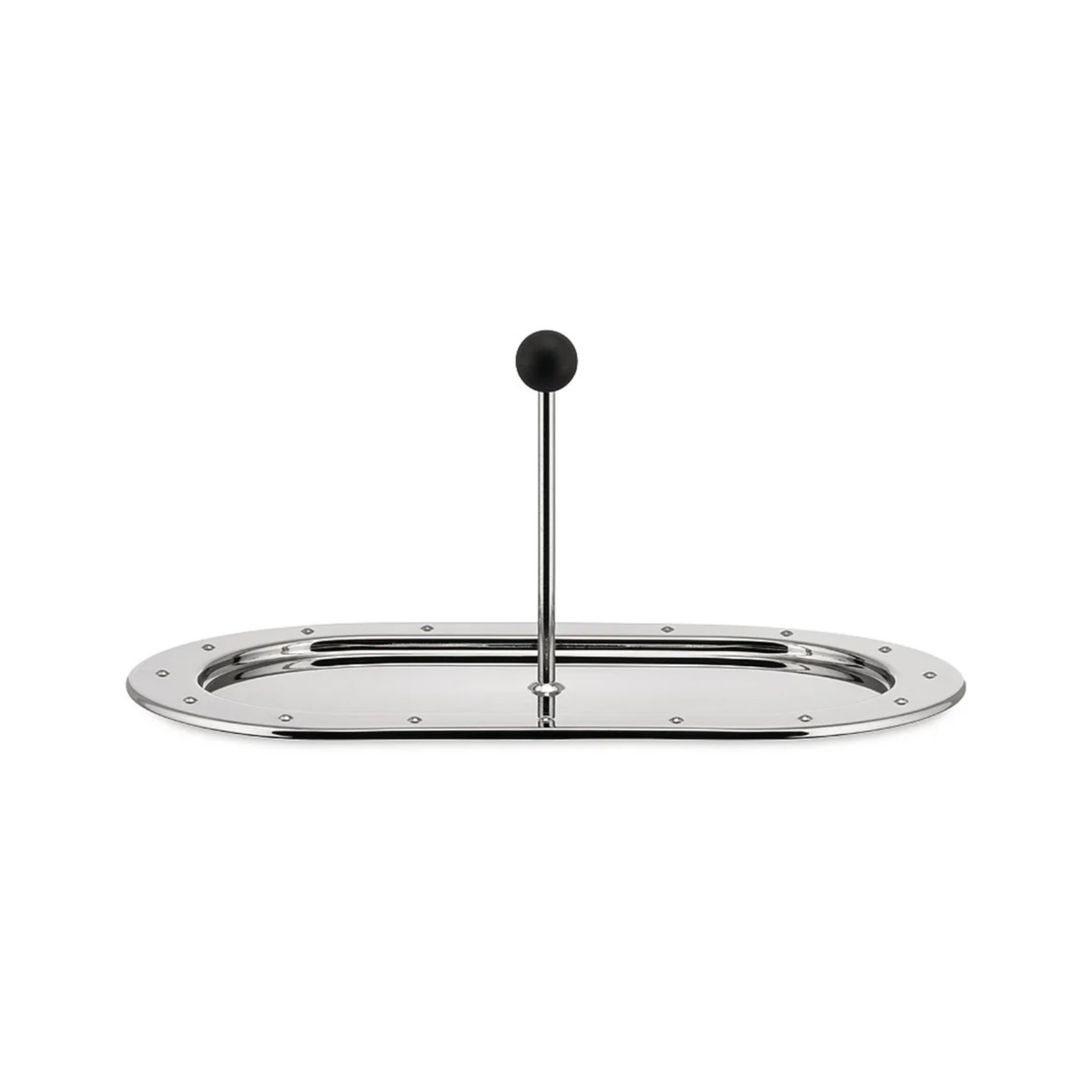 Taca MG34 srebrny z czarnym – Alessi