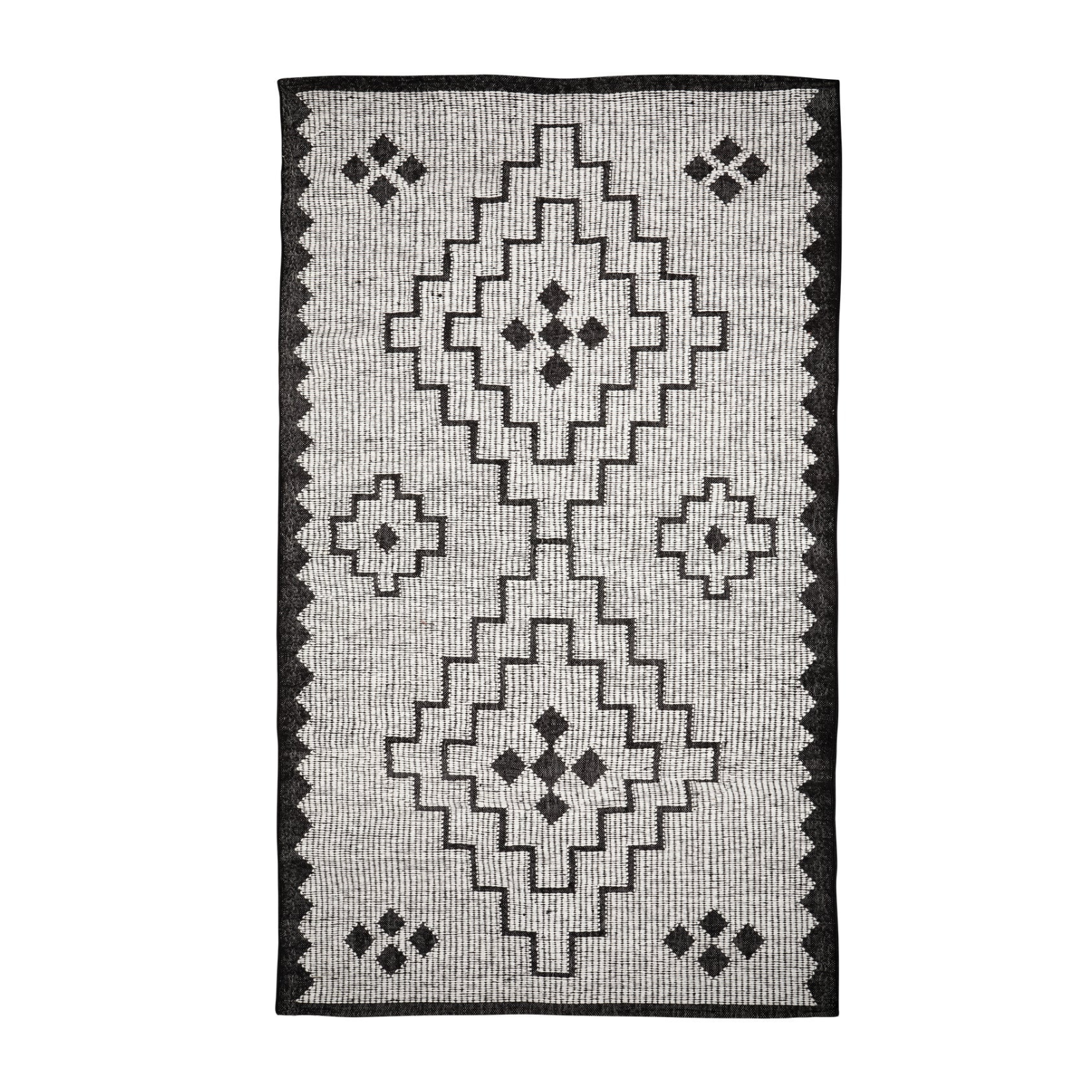 Omari gray-black rug