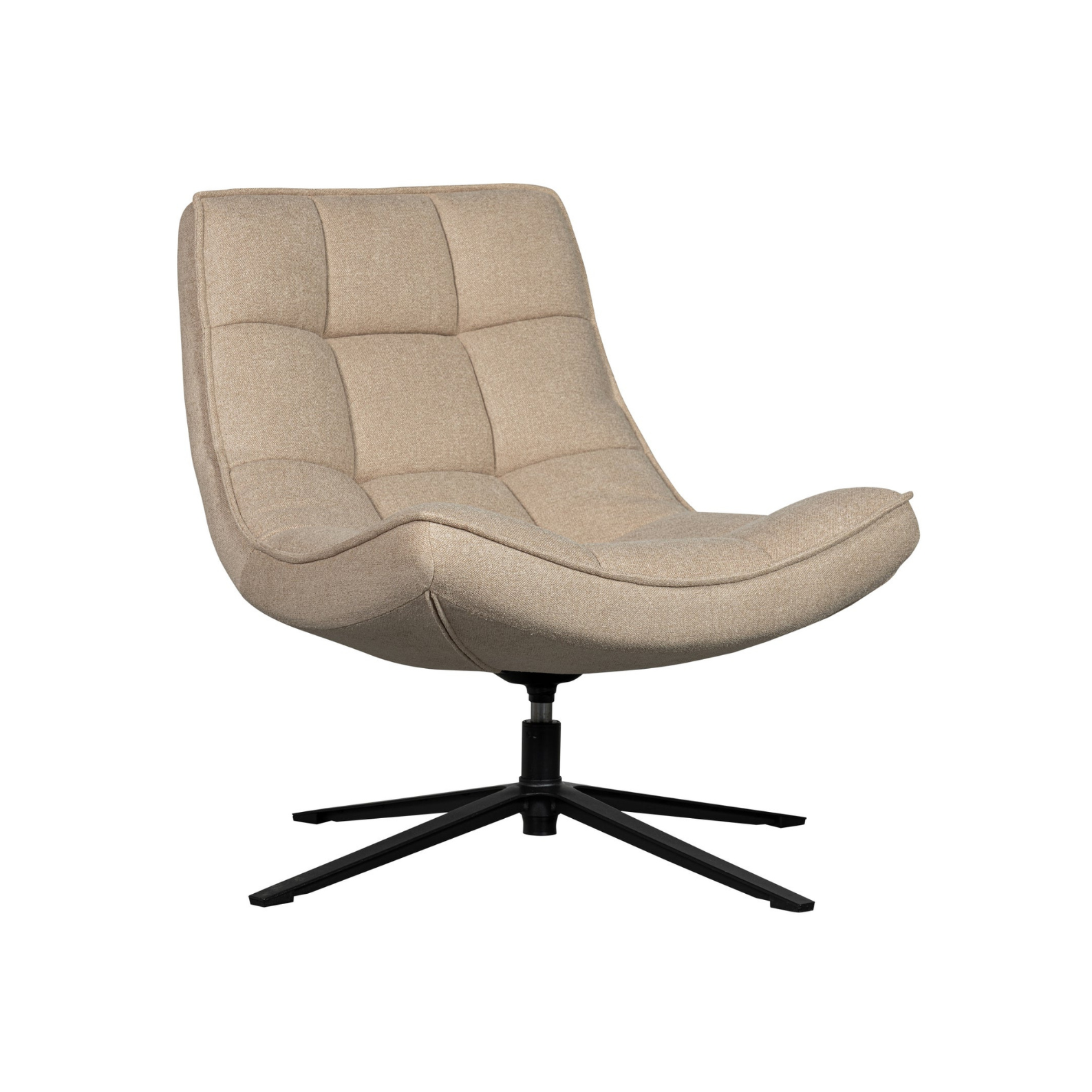 Maudi -Beige -Rotary -Sessel