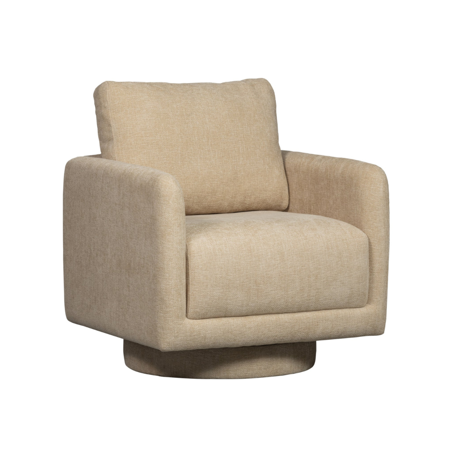 Beige Oscar rotary armchair