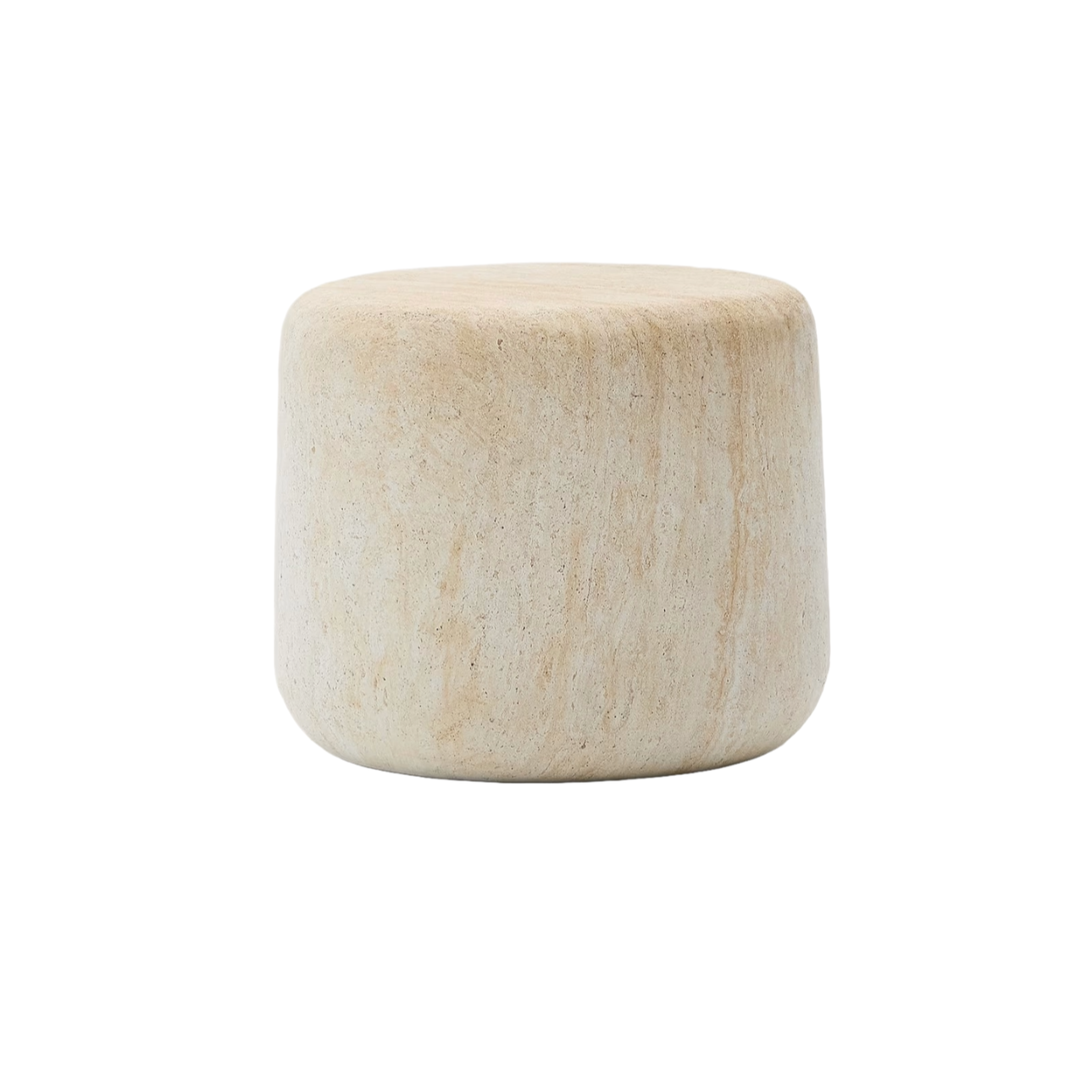 DRASI Garden Table in Cement with Travertine Imitation