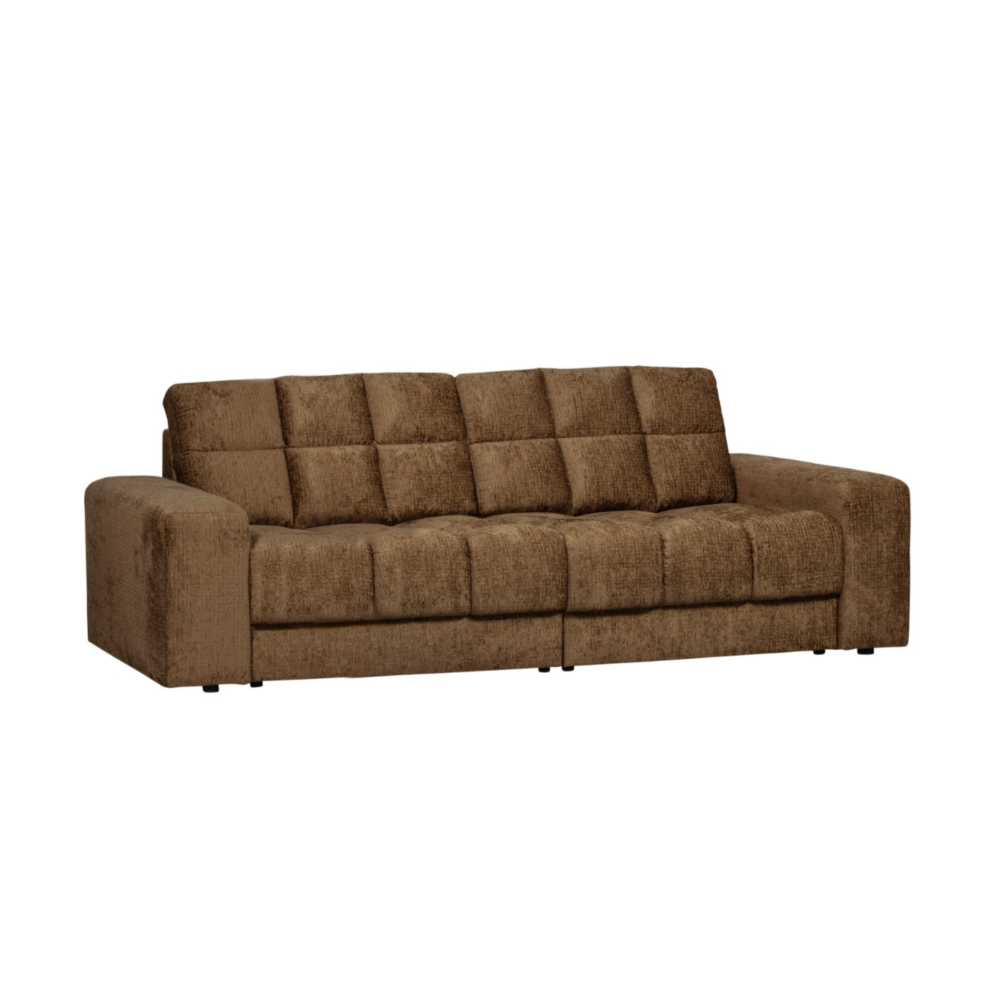 Sofa 2-osobowa SECOND DATE - BRASS aksamitny – Woood