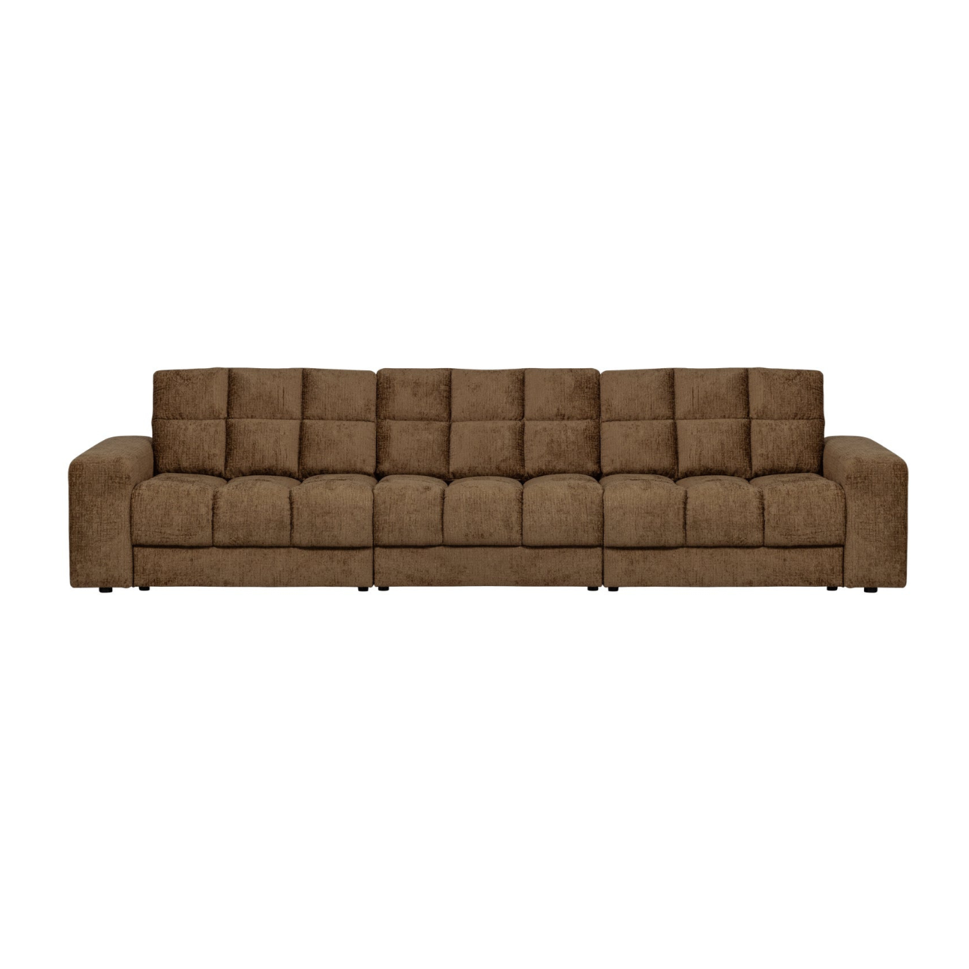 Zweites Date 3 -Person -Sofa - Samt Messing