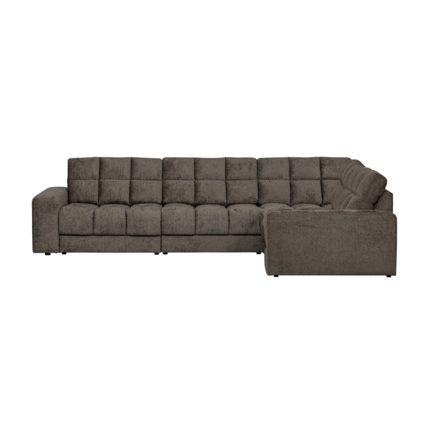 Right-facing corner sofa SECOND DATE - MOUNTAIN velvet
