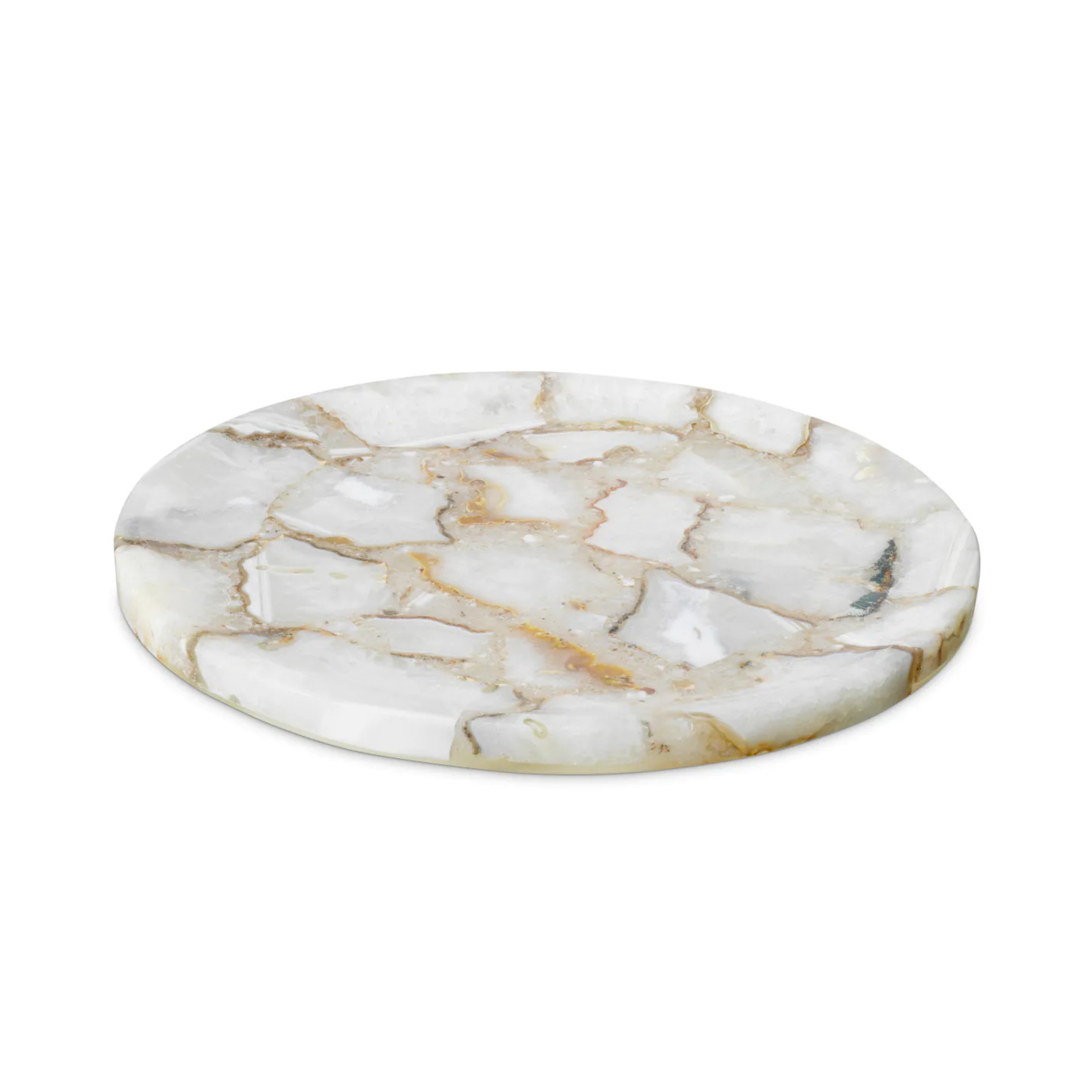 SONORA agate round tray