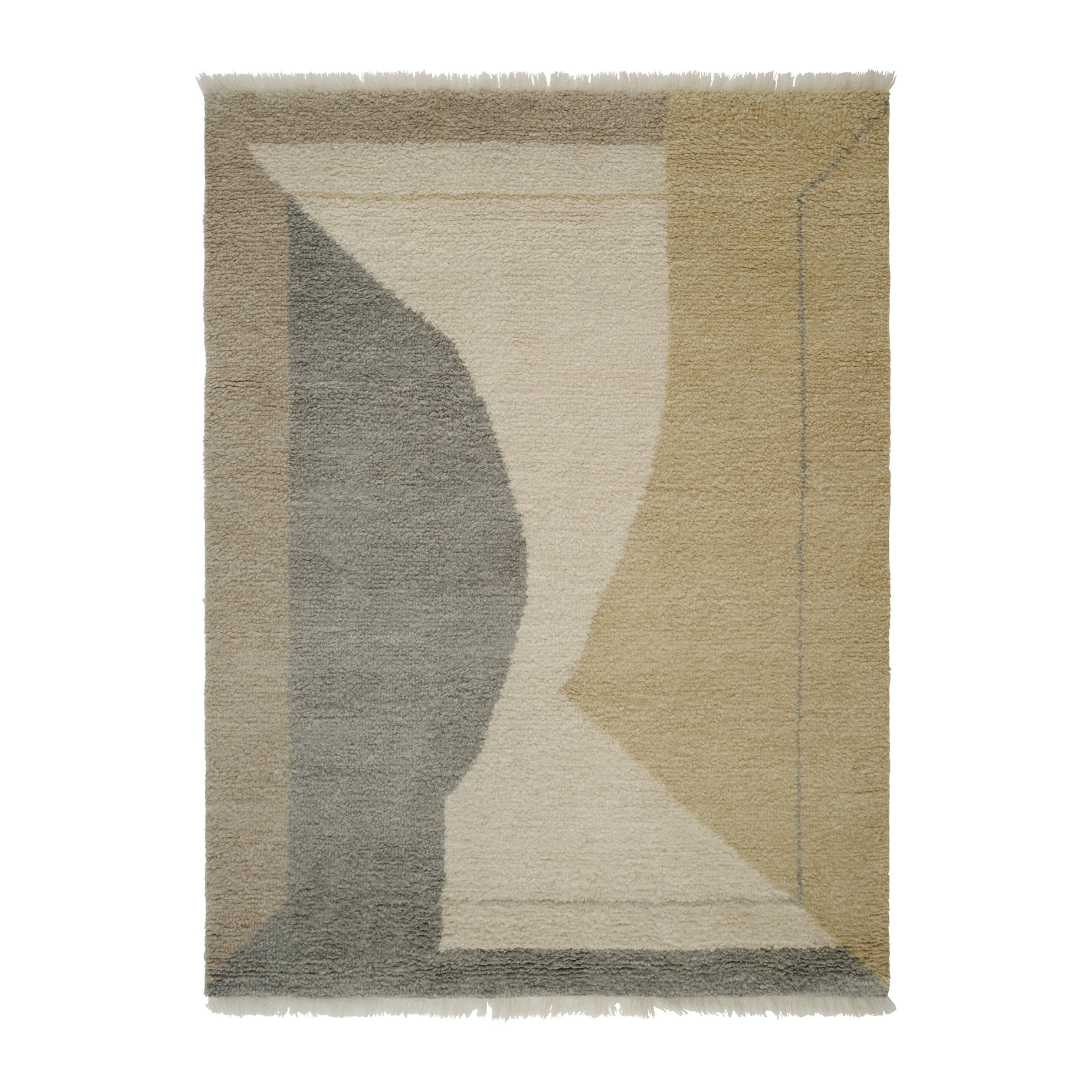 OPTICAL ECHO Rug - VANILLA beige
