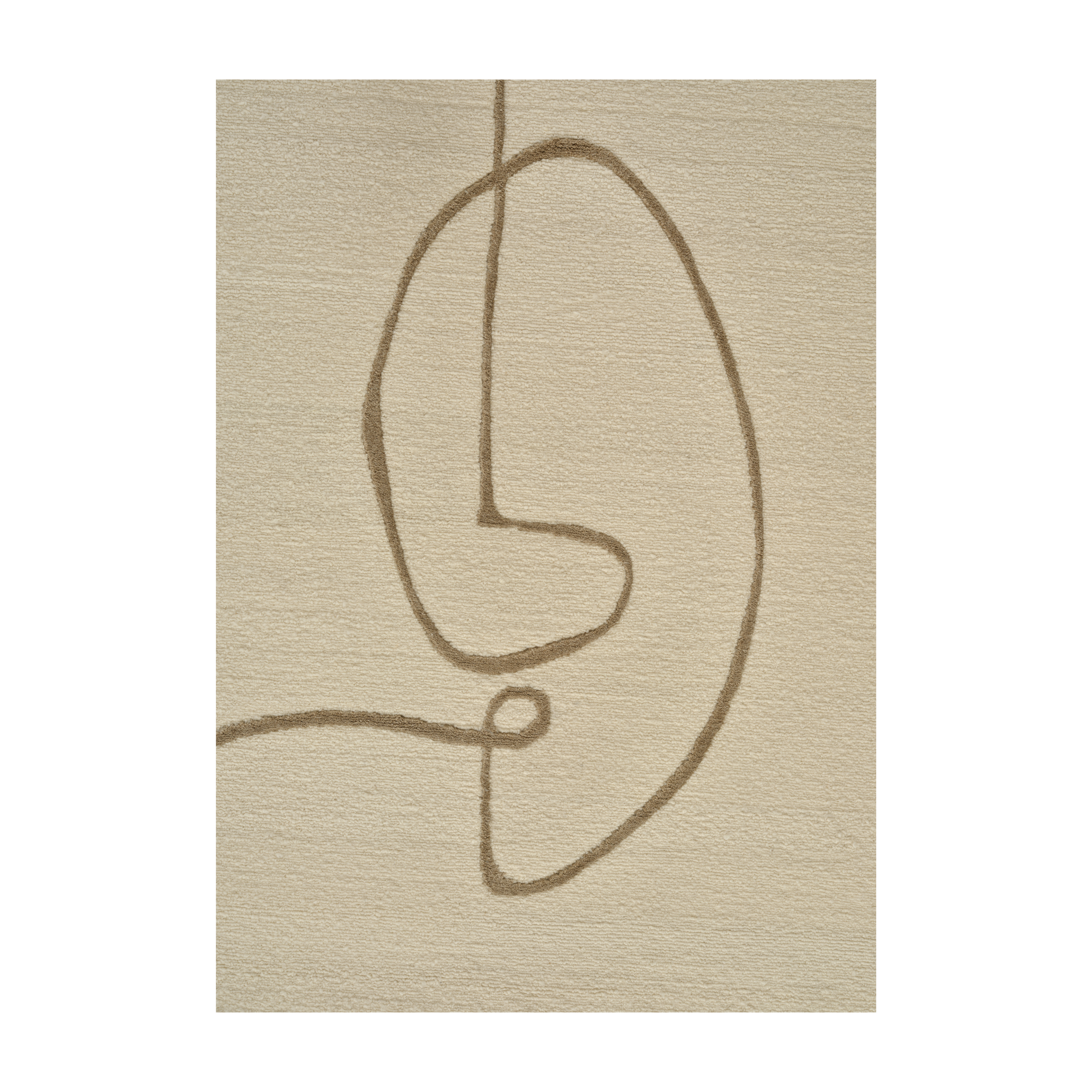 Teppich FACIAL MAZE beige mit Muster