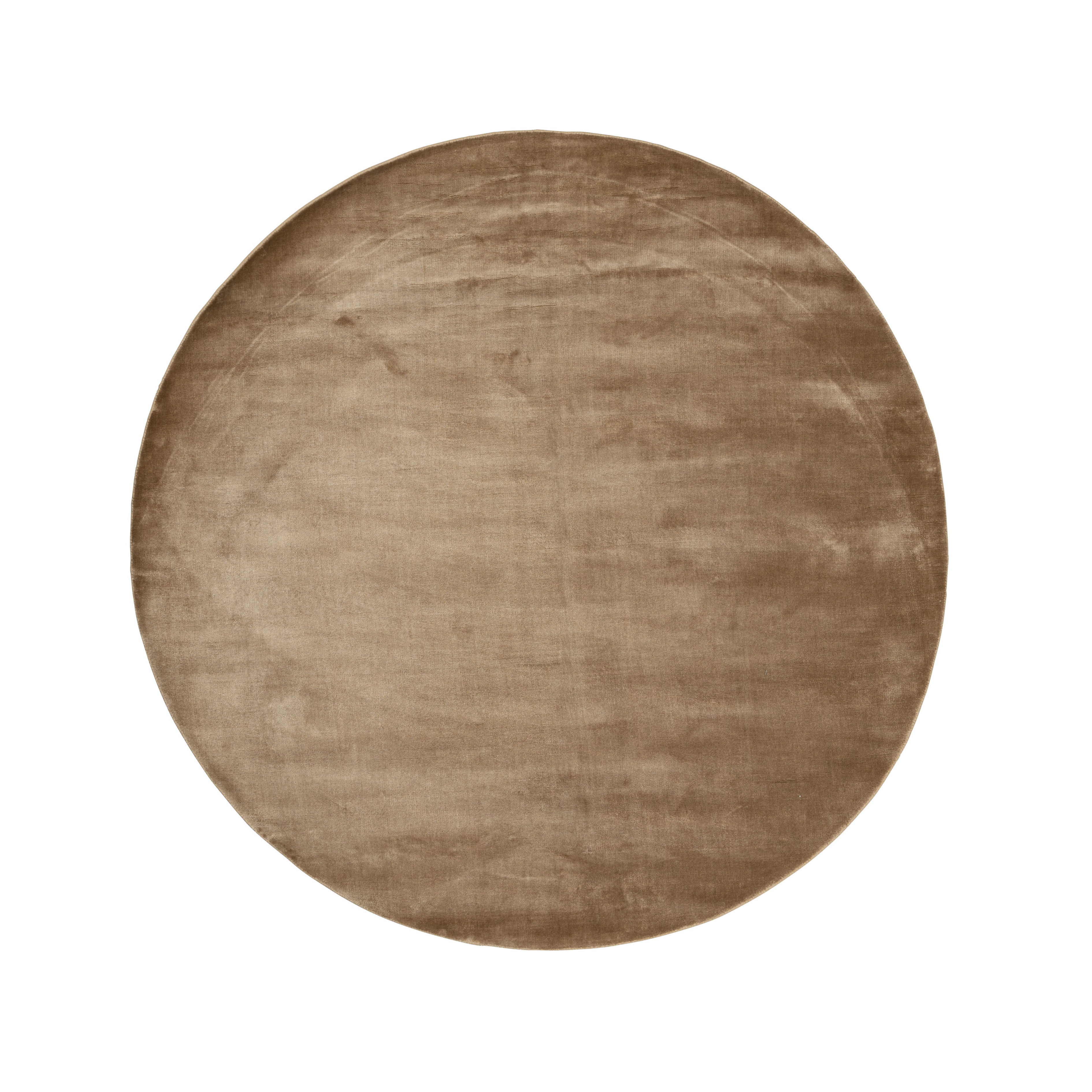 Round rug LUCENS mustard