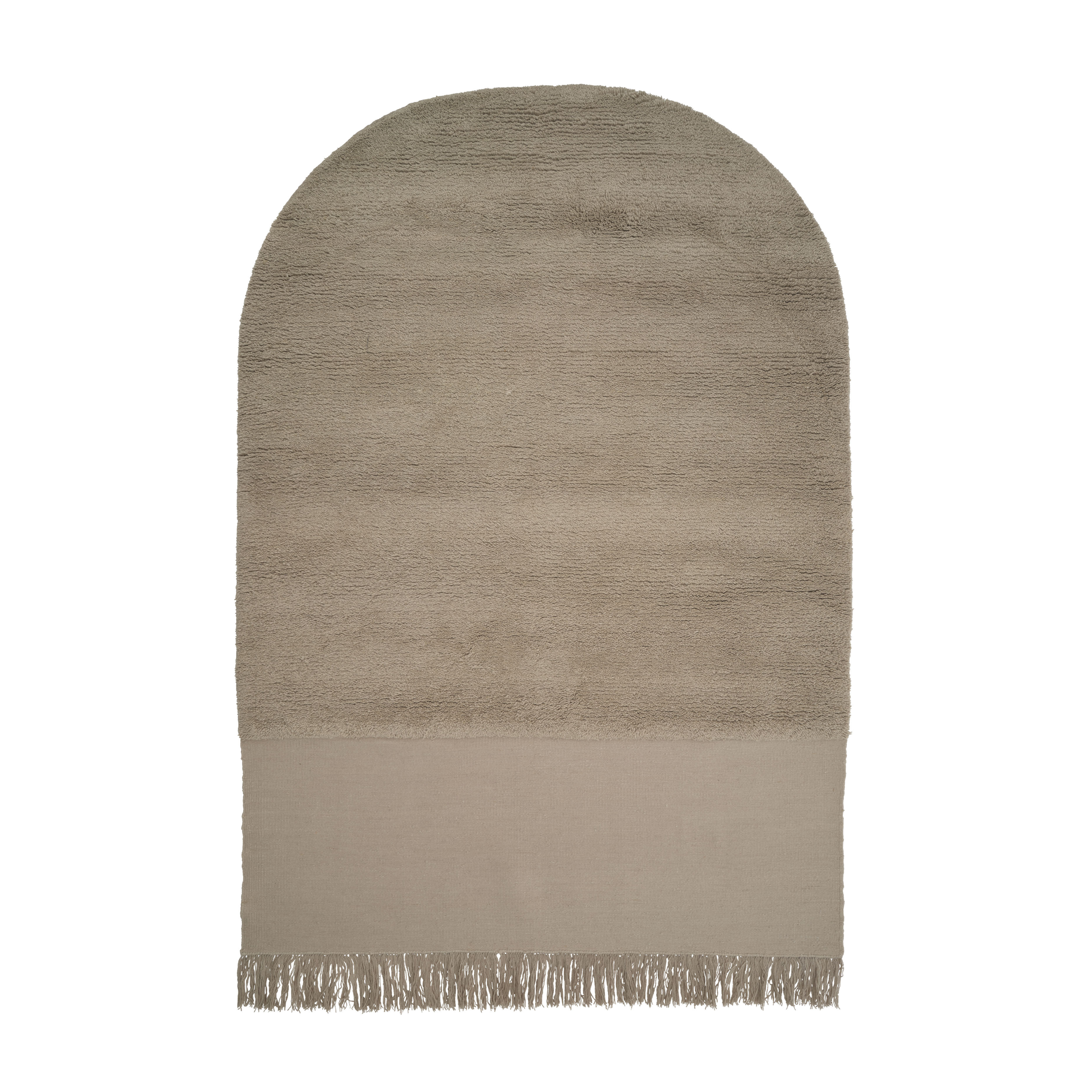 ETERNAL EYE Rug - CHALK Dark Beige with Long Pile