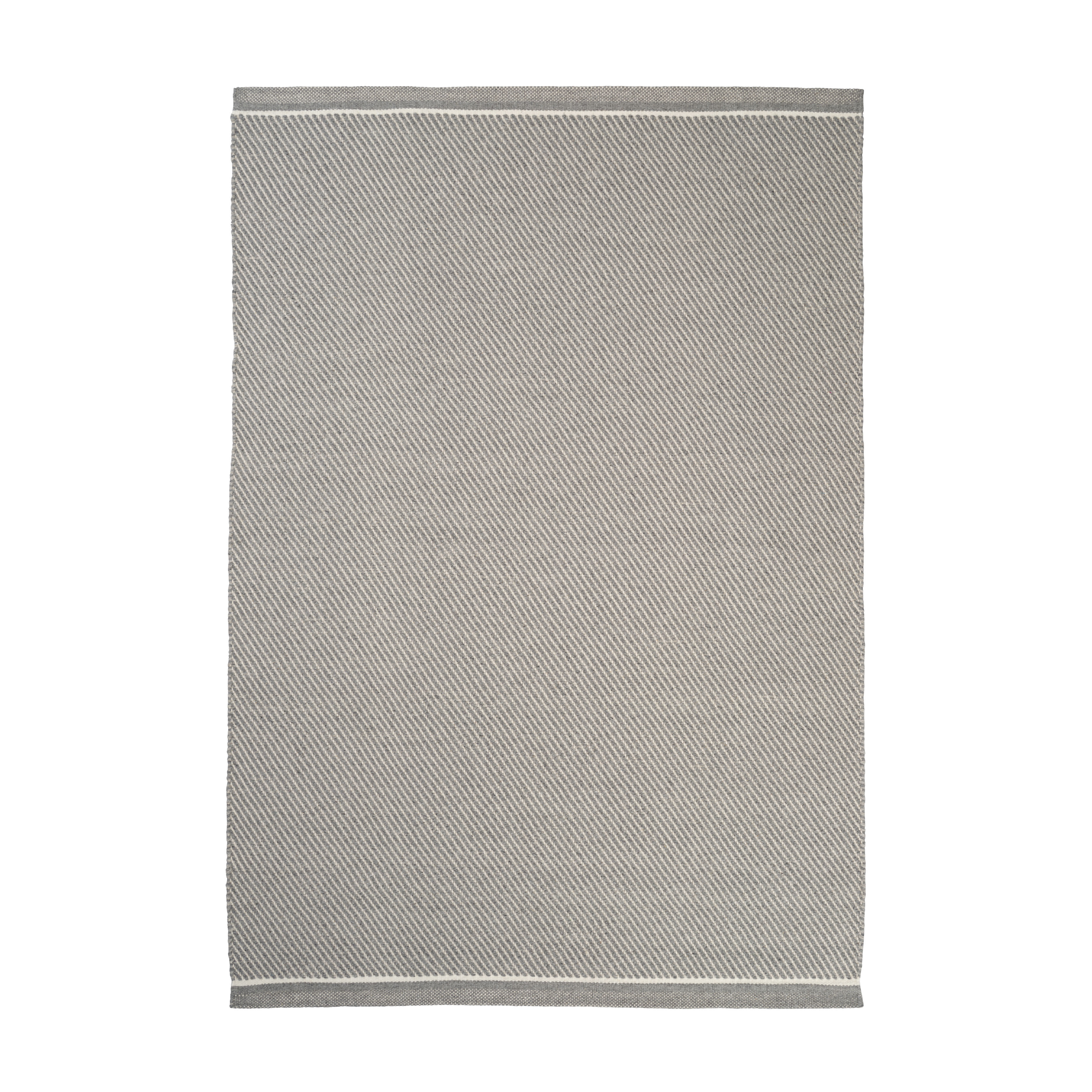 Teppich DAWN LIGHT grau mit weißem Streifen