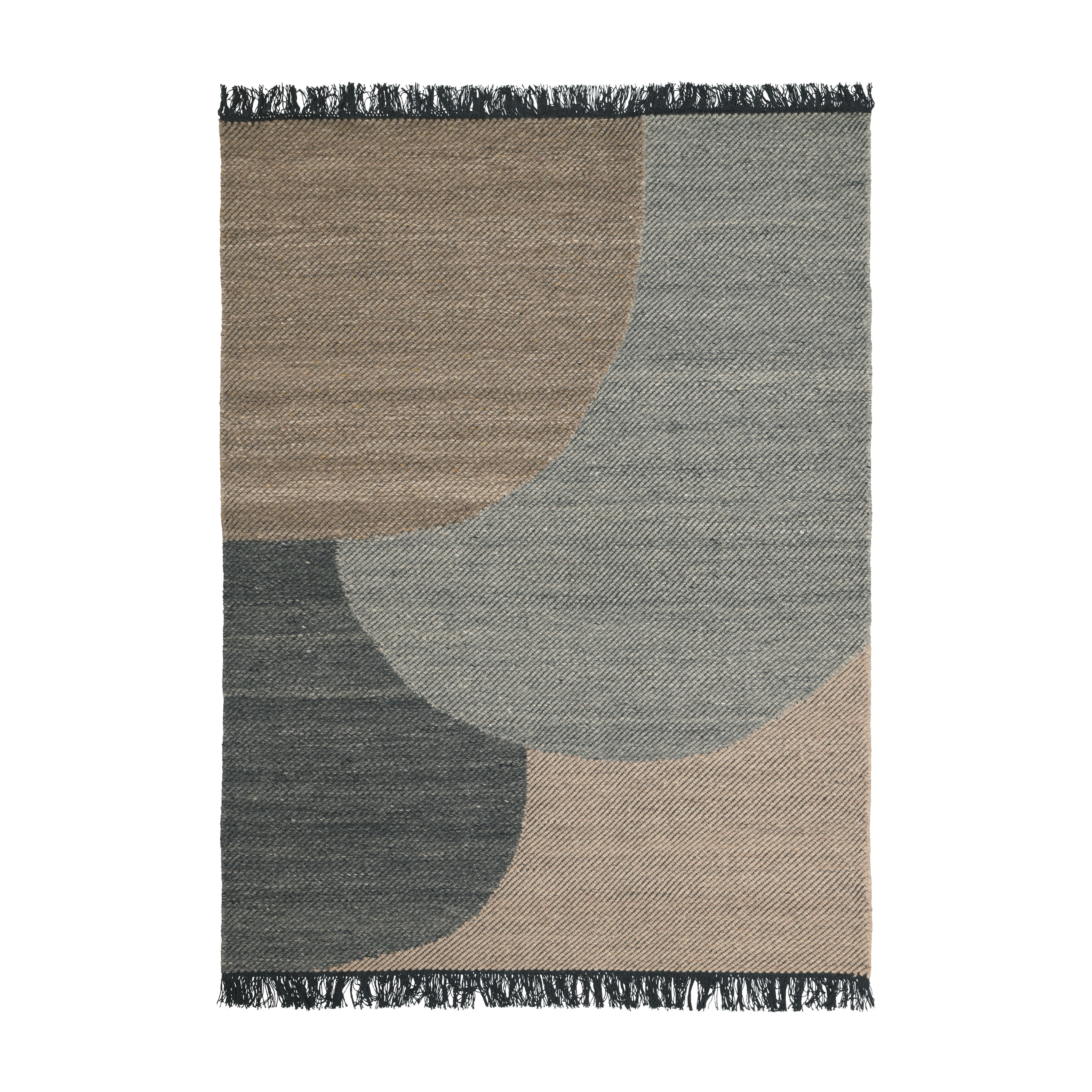 EIK dark gray rug with beige