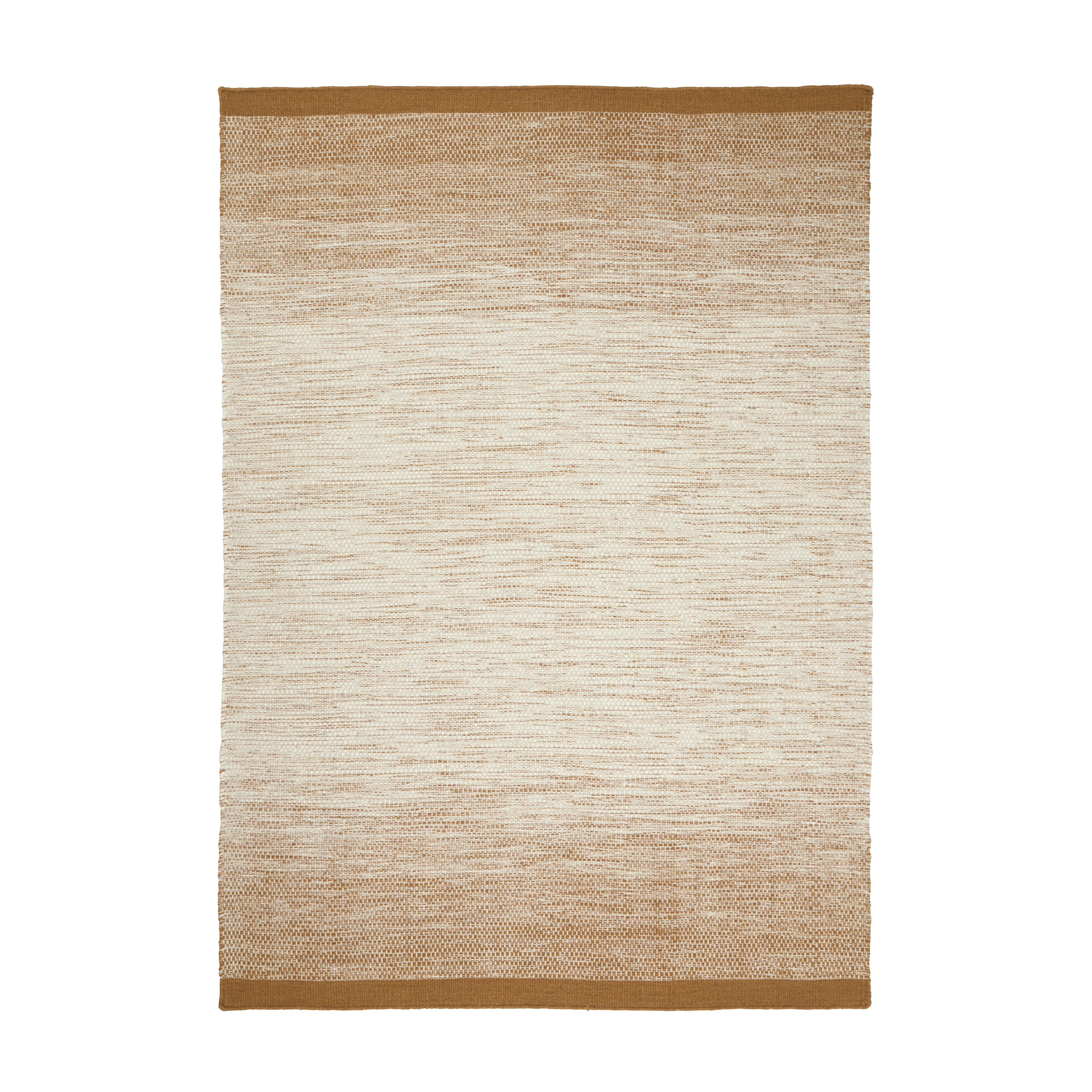 LULE rug ochre with beige
