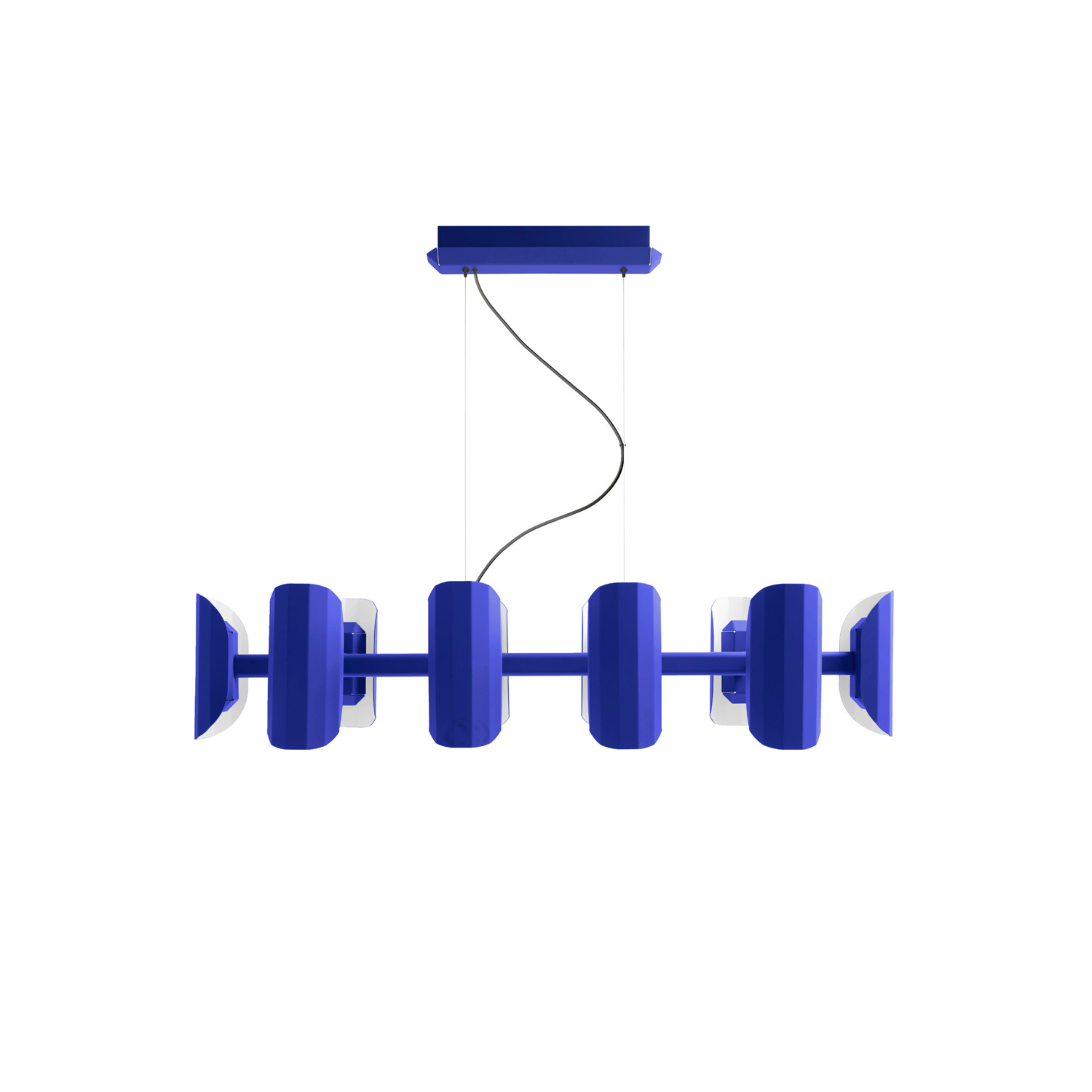 Mehrarmige Pendelleuchte APOLIN kobaltblau