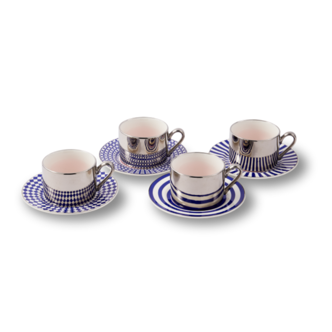 Kaffeetassen-Set AUNTY COFFEE CUPS dunkelblau