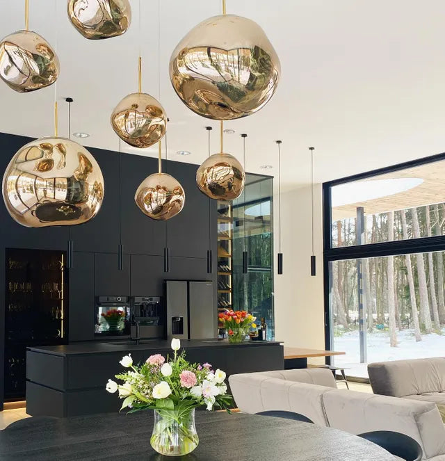 Zloty hängende Lampe schmelzen