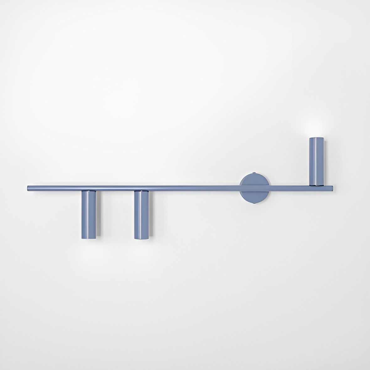 Left -hand wall lamp Trevo trio blue